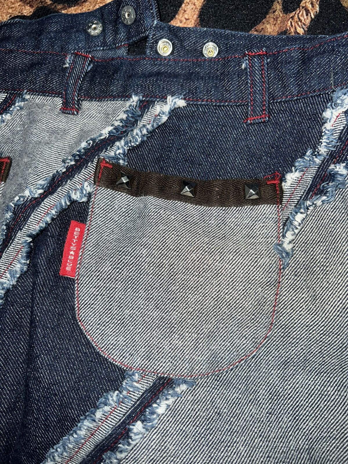 Japanese Brand Vintage y2k denim patch long skirt 🦋💗 Size 24" / US 00 / IT 34 - 14 Thumbnail