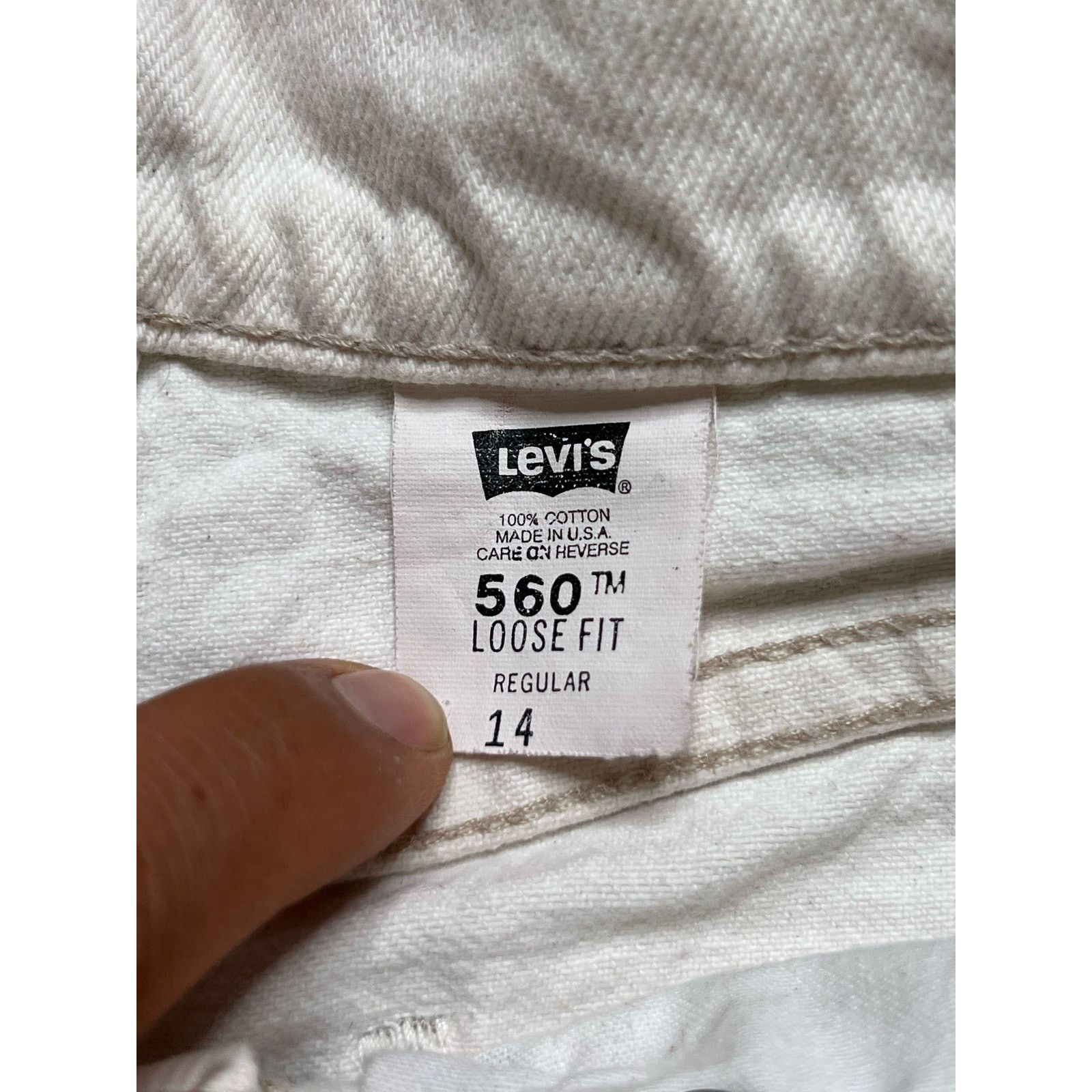 Levi's Vintage Levi’s 90s 560 Loose Fit Jeans Youth 14 USA 26x25 Size 26" / US 2 / IT 38 - 7 Thumbnail