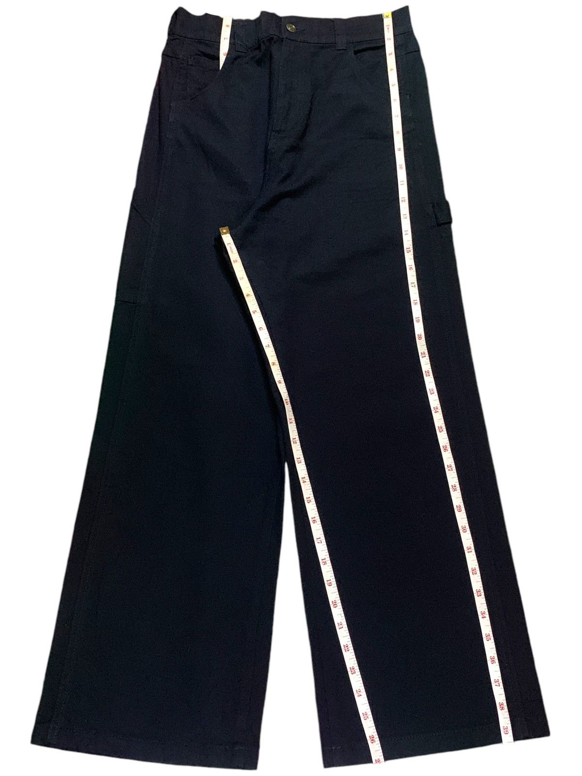 Japanese Brand Vintage Japanese Brand Black Baggy Carpenter Jeans Size US 27 - 13 Thumbnail