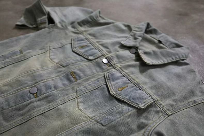 Japanese Brand Vintage street washed and distressed denim jacket coat Size US L / EU 52-54 / 3 - 2 Thumbnail