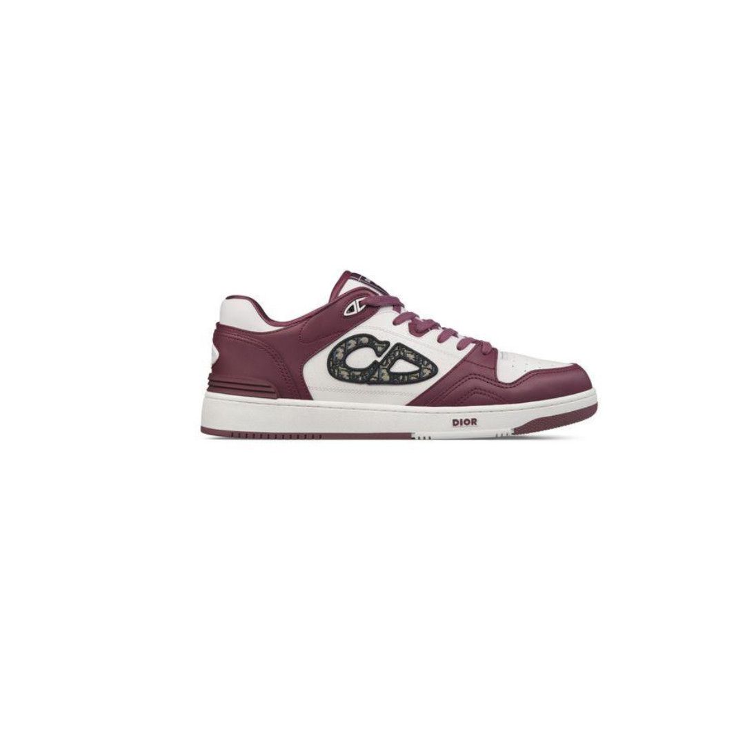 Dior o1w1db10625 Low-Top Sneakers in Bordeaux/White Size US 7 / EU 40 - 1 Thumbnail