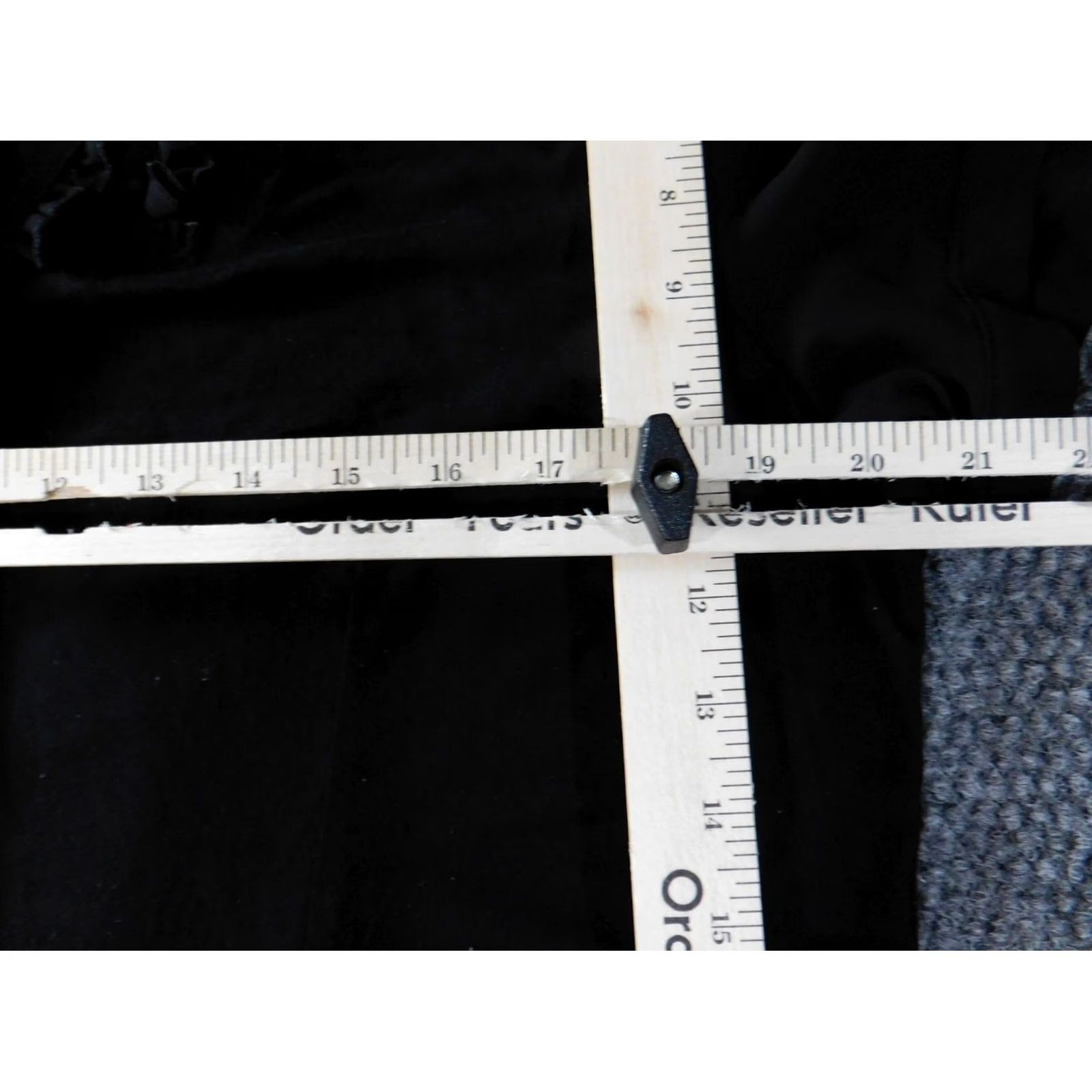 JM Collection JM Collection Button-Up Shirt Womens Large Black Rayon Spandex Short Sleeve Casual Classic Knit Stretch Size L / US 10 / IT 46 - 5 Thumbnail
