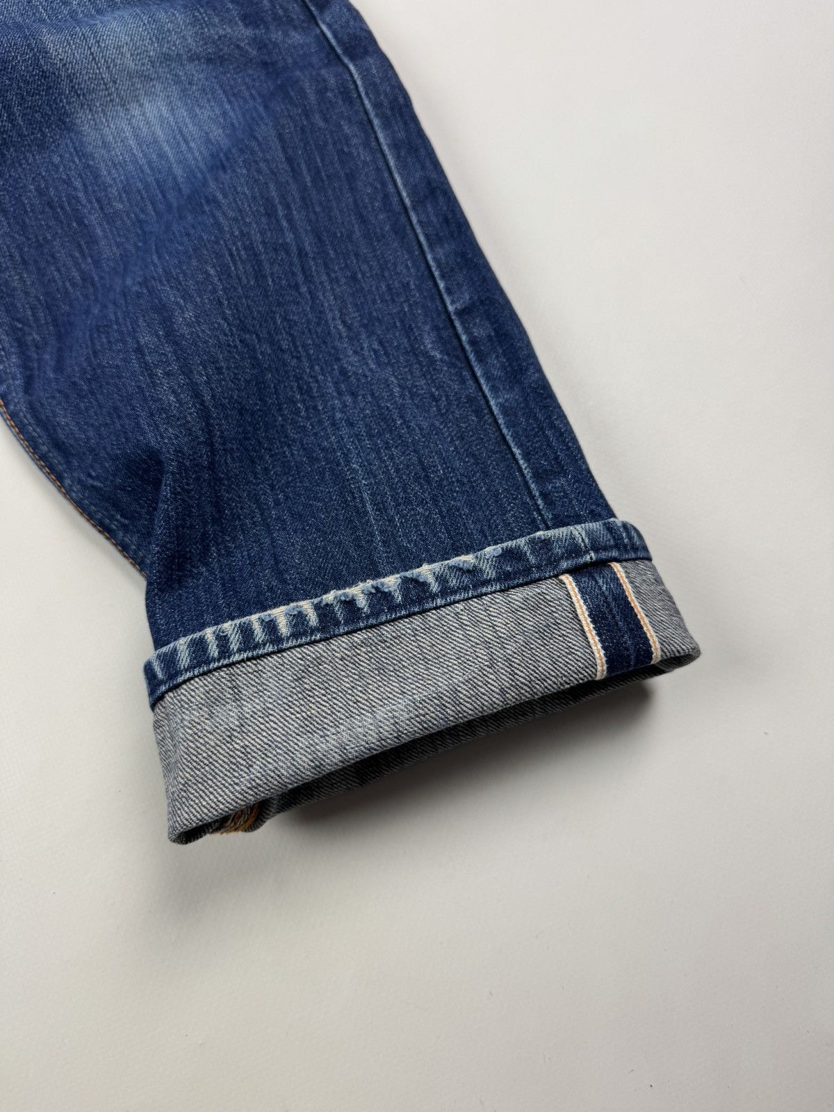 Nudie Jeans Nudie Jeans Steady Eddie Washed Selvage Denim Jeans Pants Size US 30 / EU 46 - 4 Thumbnail