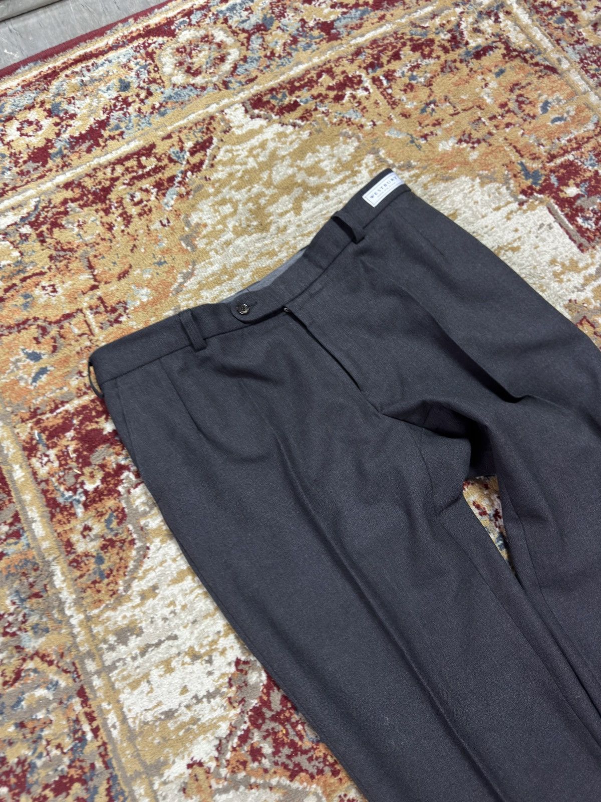Other 1980s Wool Suit Pants Baggy Trousers Blend Balenciaga Rick Size US 36 / EU 52 - 3 Thumbnail