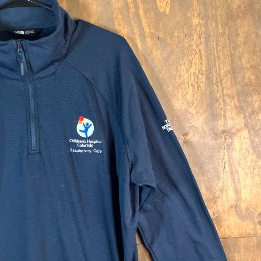 The North Face The North Face Womens Sweatshirt Navy Blue 1/4 Zip Mock Long Sleeve XXL Size XXL / US 16-18 / IT 52-54 - 5 Thumbnail