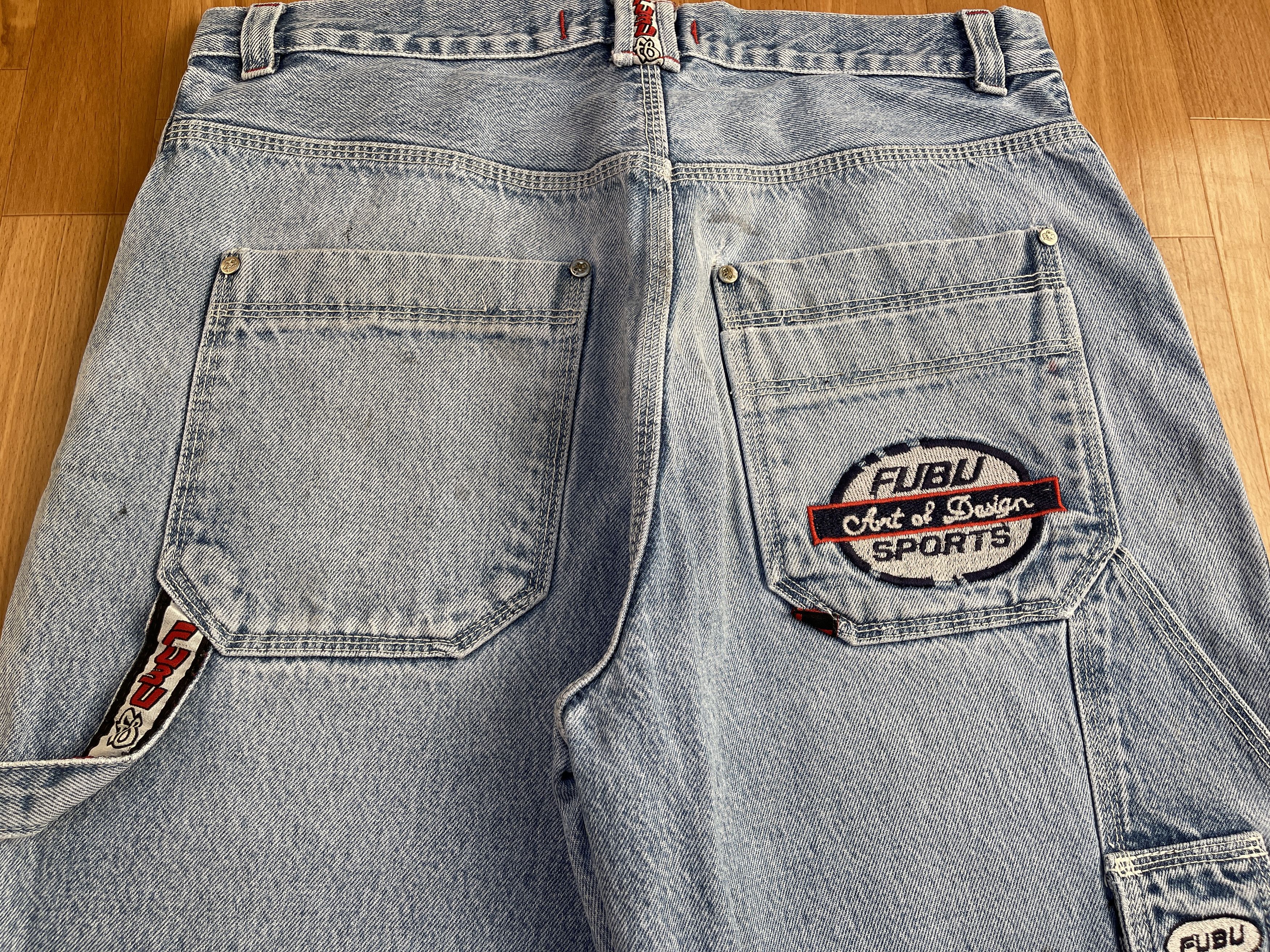 Fubu FUBU jeans, vintage baggy jeans, 90s hip hop skater Y2K 34 Size US 34 / EU 50 - 6 Thumbnail