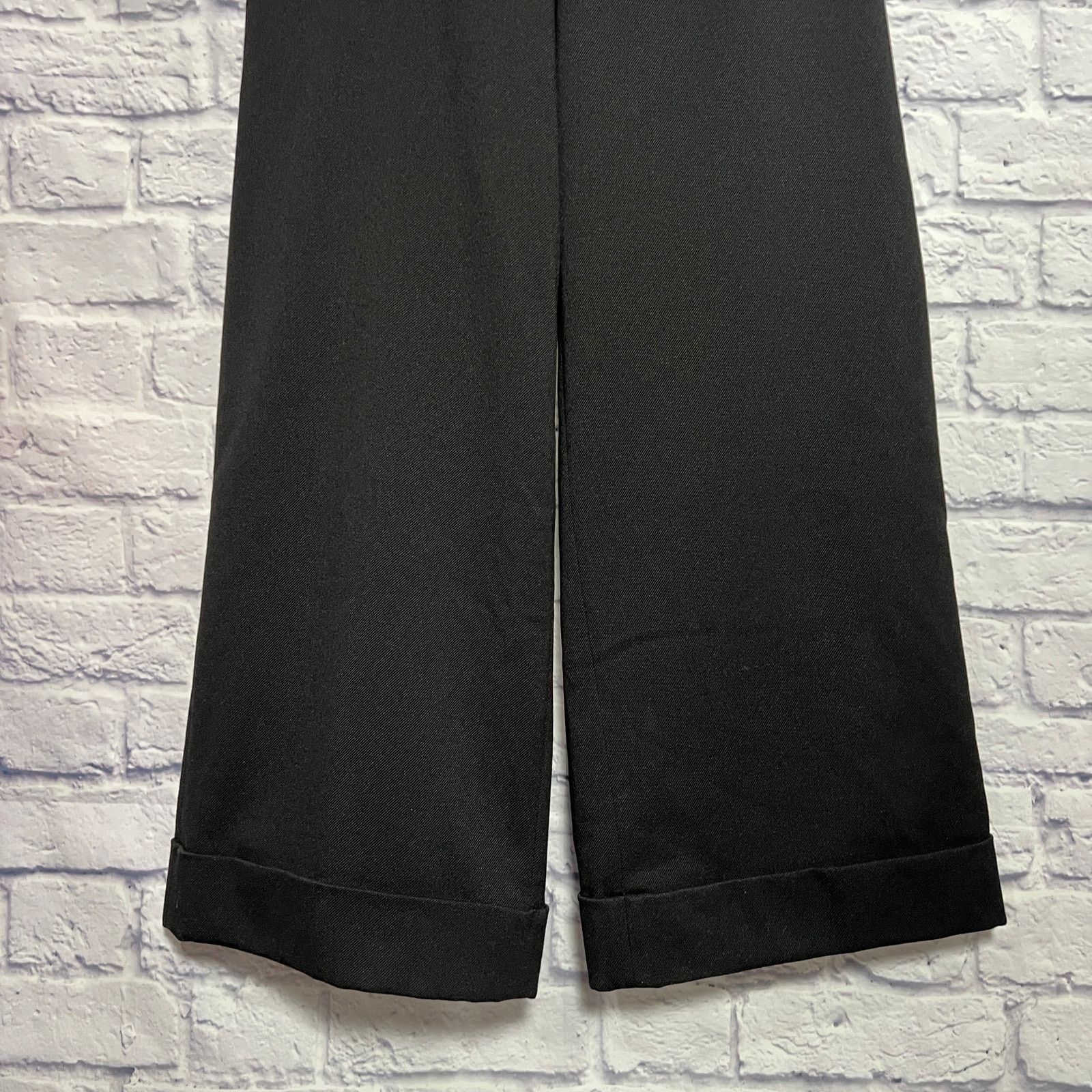 Other SLOBE IENA Wide Leg Lined Lace-Back Cuffed Pants Black 38 Size 26" / US 2 / IT 38 - 9 Thumbnail