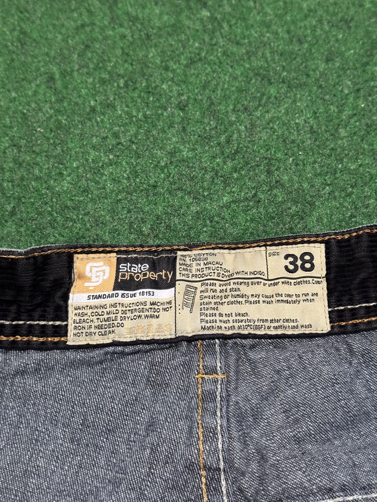 Vintage State Property Baggy Jorts 38 Cargo 15” Hip Hop Denim Shorts Size US 38 / EU 54 - 6 Thumbnail
