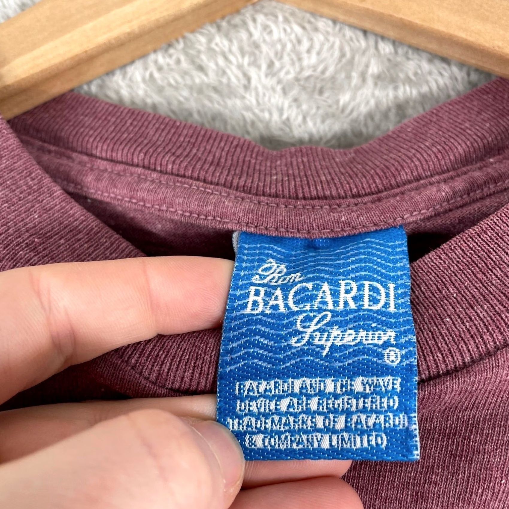 Vintage VINTAGE Bacardi Spice Shirt Mens XL Maroon Graphic Logo USA Heavyweight Size US XL / EU 56 / 4 - 5 Thumbnail