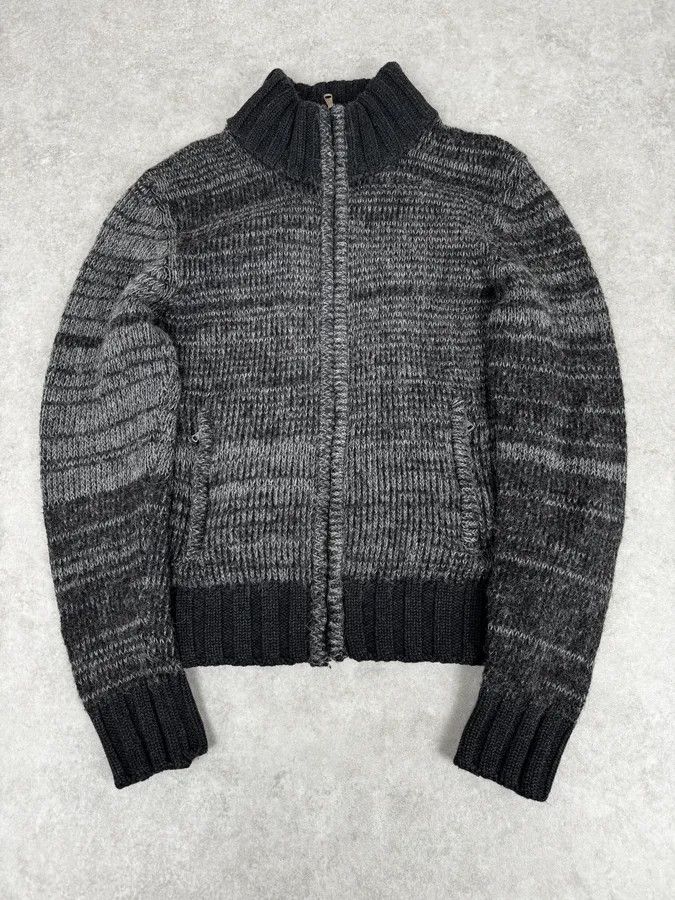 Dolce & Gabbana 2000s Dolce & Gabbana Grey Wool Zip-Up Sweater Size US M / EU 48-50 / 2 - 1 Thumbnail