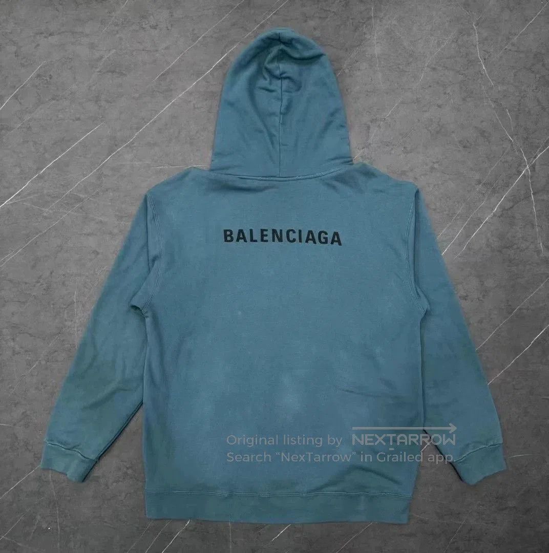 Balenciaga Balenciaga 23FW Logo Embroidered Hoodie. Size US M / EU 48-50 / 2 - 2 Thumbnail