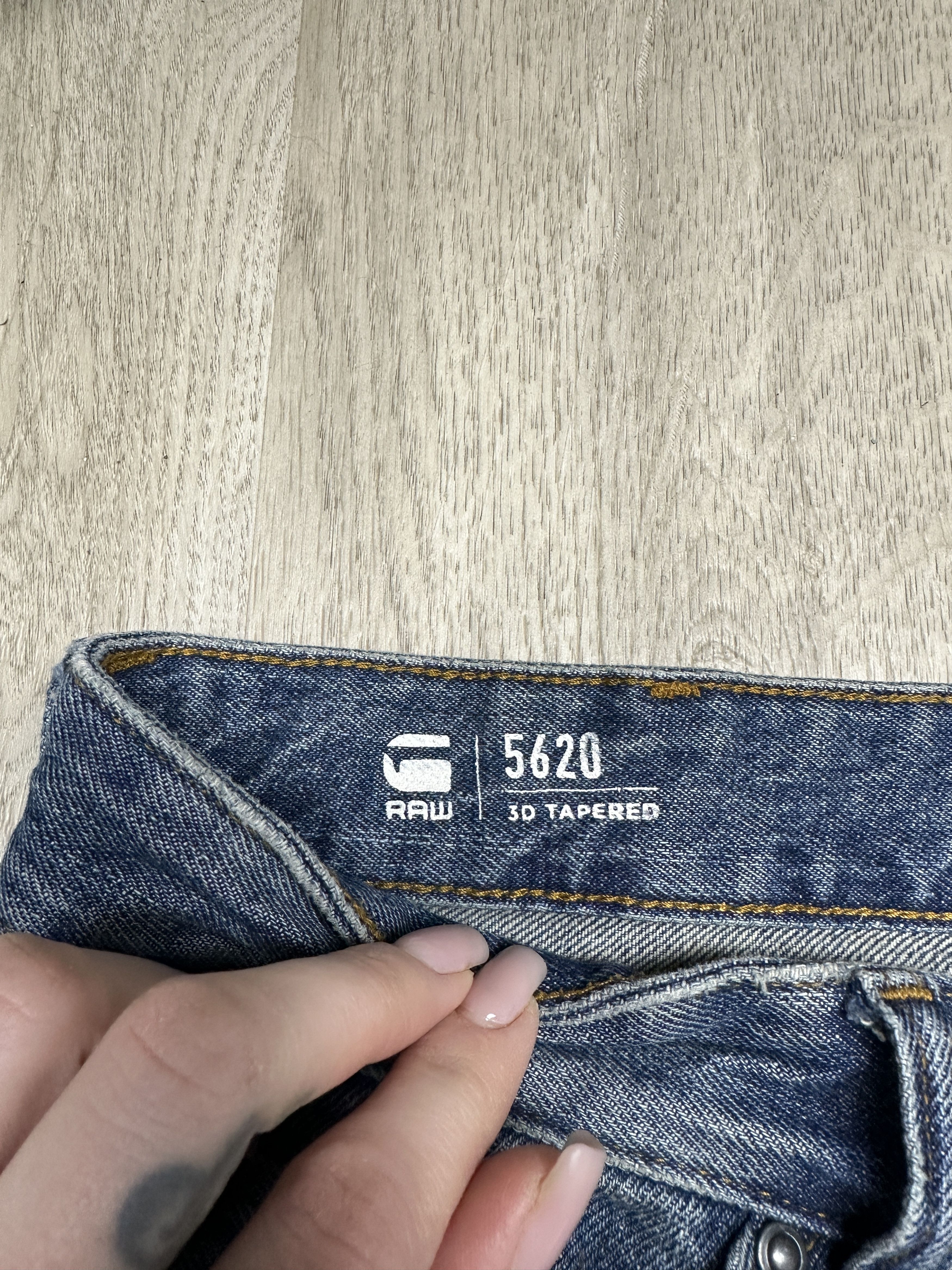 G-Star G Star Raw 5620 3D Tapered Denim Double Knee Pants Jeans Size US 32 / EU 48 - 3 Thumbnail