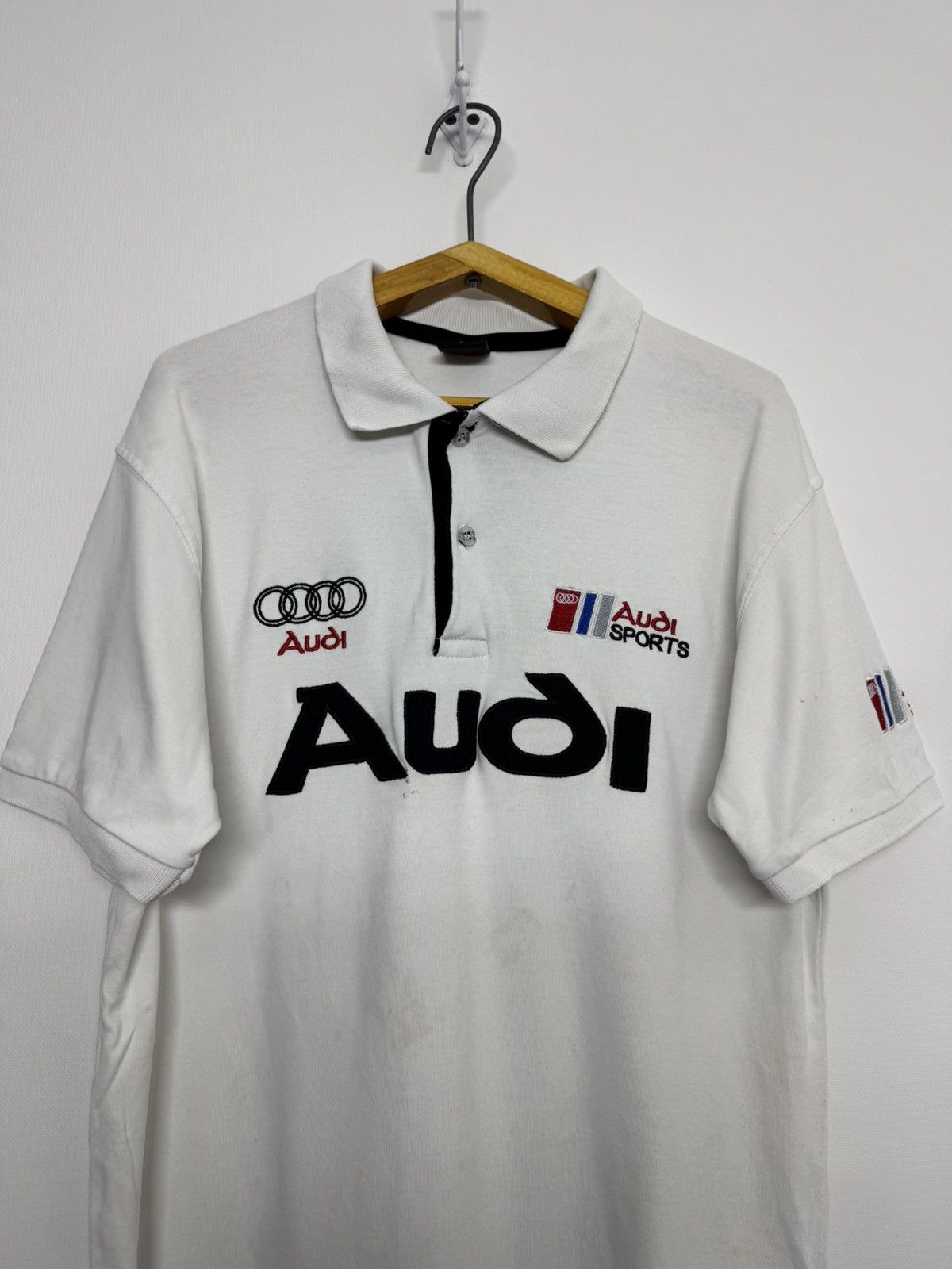 Audi Audi Sports Racing Polo T-Shirt Embroidered Size US L / EU 52-54 / 3 - 6 Thumbnail