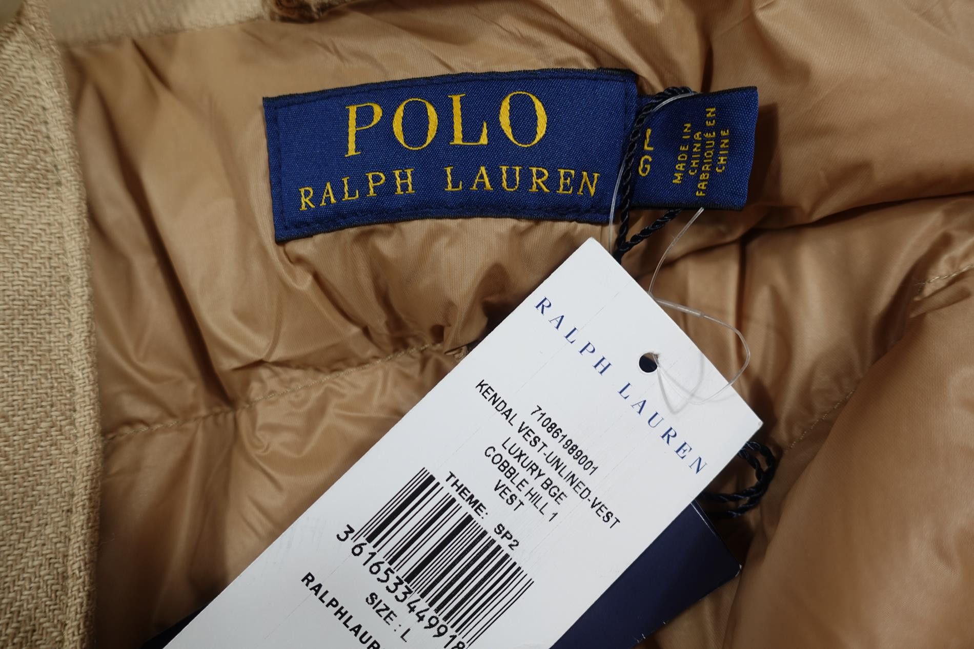 Polo Ralph Lauren Polo Ralph Lauren Vest Jacket Herringbone Kendal Linen NWT L Size US L / EU 52-54 / 3 - 3 Thumbnail