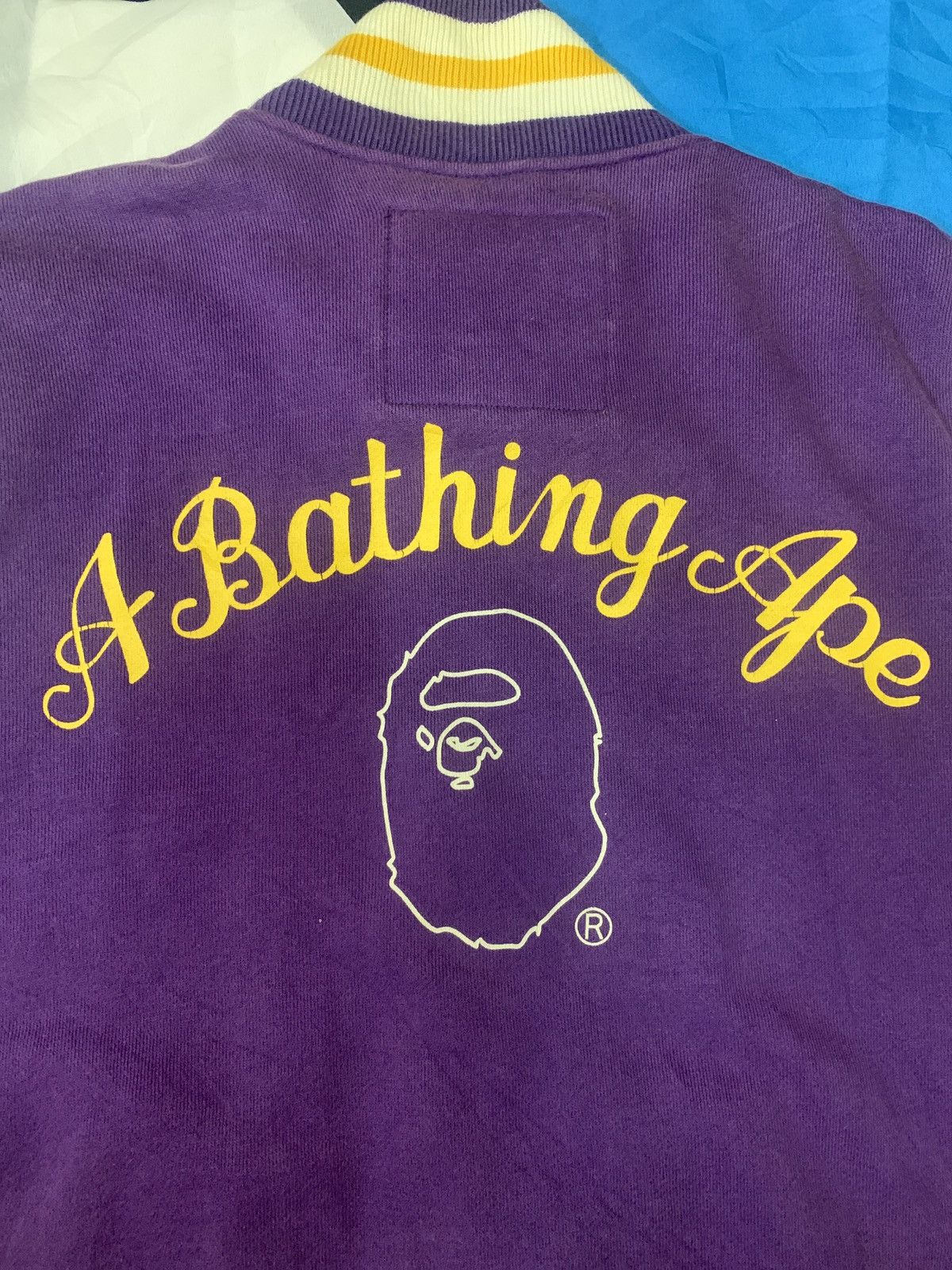 Bape Apee Sweat Varsity Jacket Size XS / US 0-2 / IT 36-38 - 7 Thumbnail