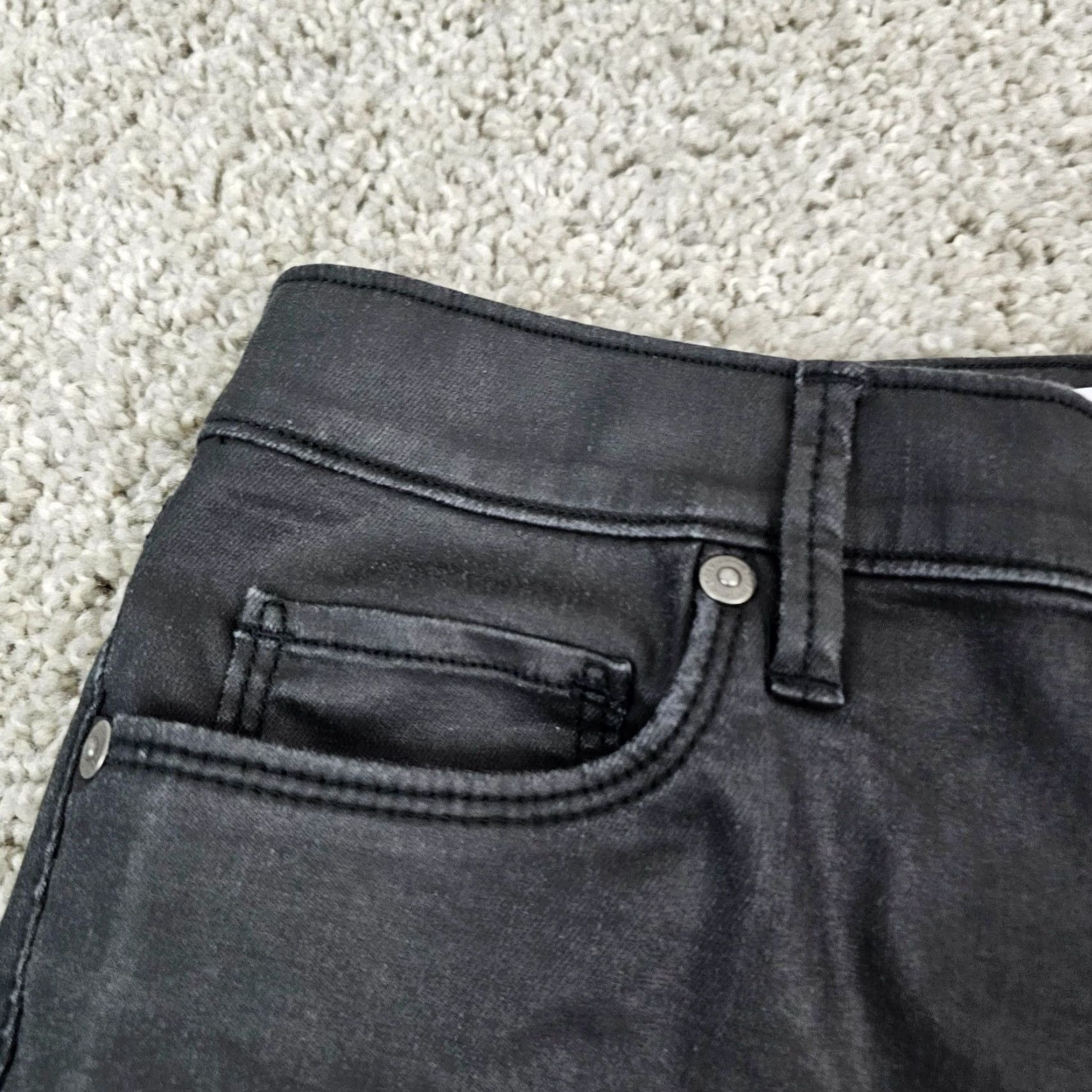 Ann Taylor ANN TAYLOR LOFT Black Jegging Pants Womens 27 Regular Mid Rise Stretch 27x28 Size 27" / US 4 / IT 40 - 3 Thumbnail