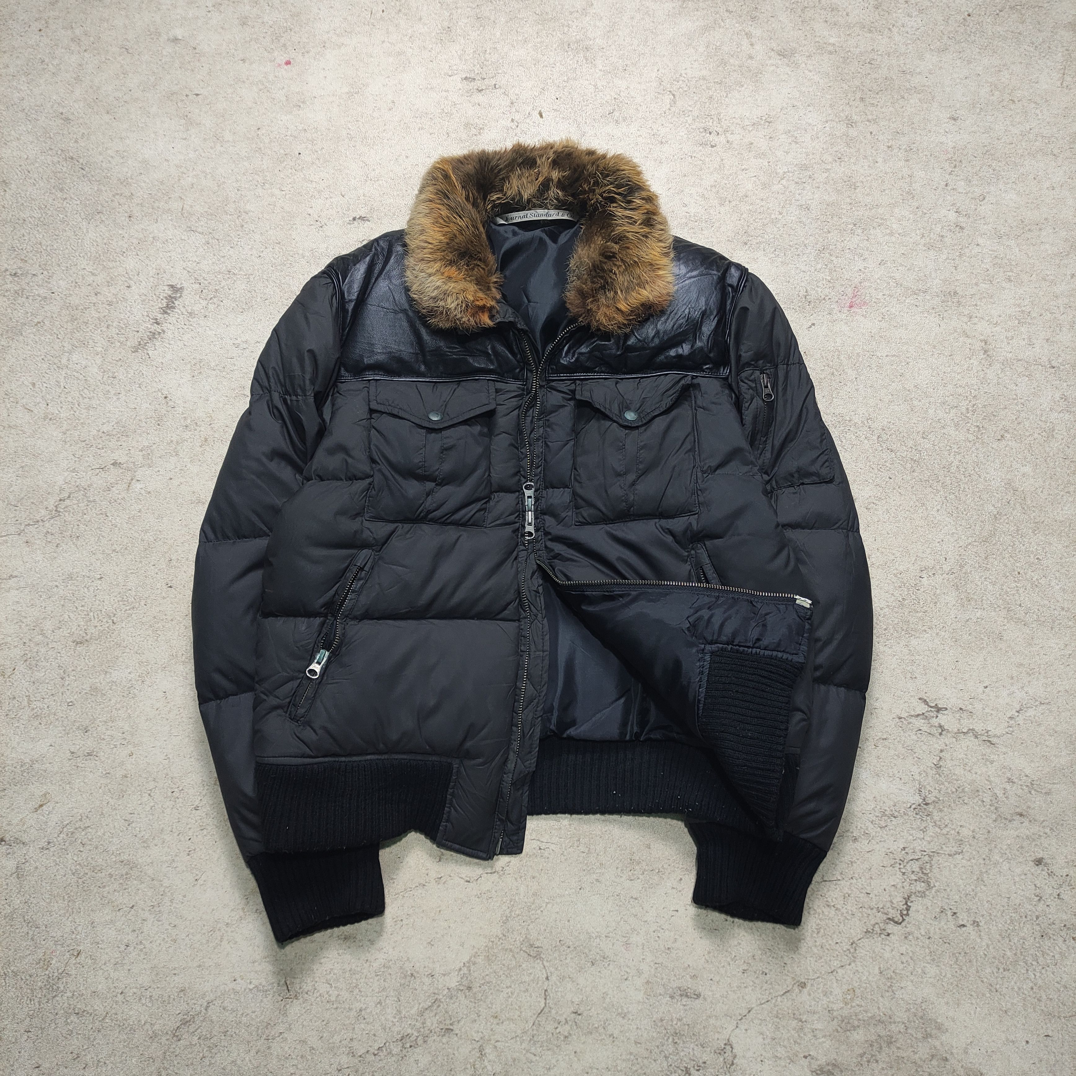 If Six Was Nine Journal Standard Puffer Down Fur Jacket Vkei - 2000s Size US M / EU 48-50 / 2 - 3 Thumbnail