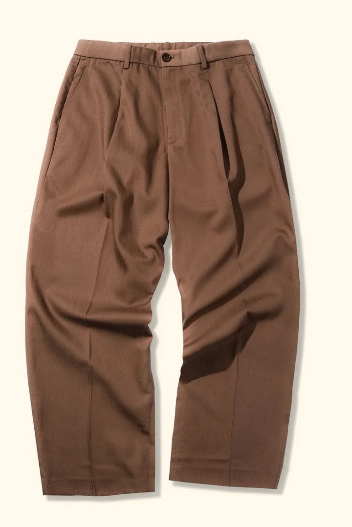 Golf le Fleur Golf Le Fleur Darryl Wide Pleated Trousers Brown Size 36 Size US 36 / EU 52 - 8 Thumbnail