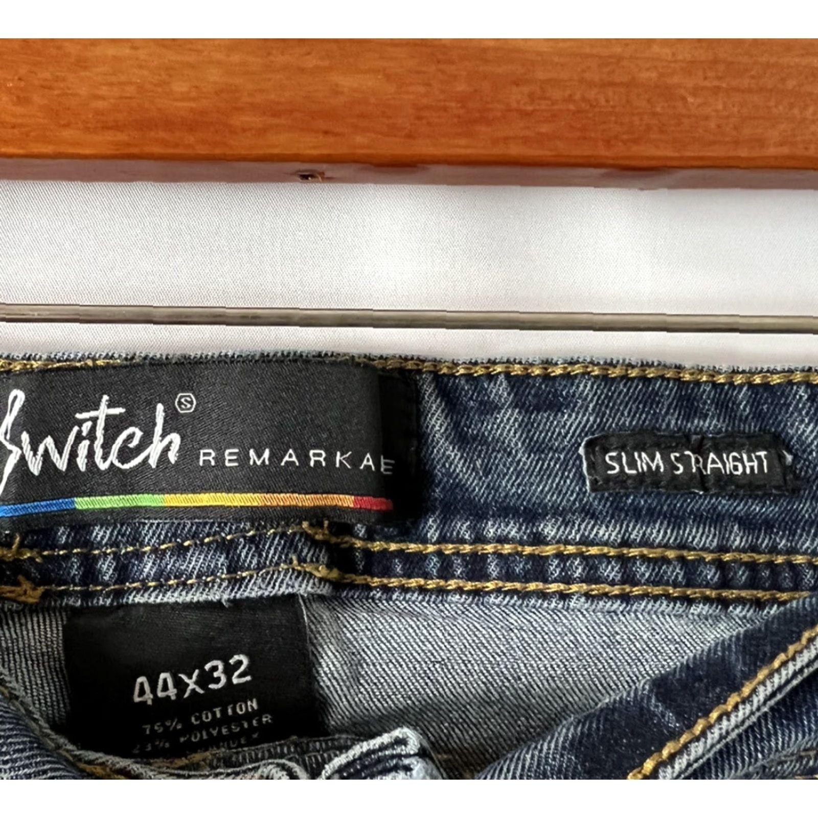 Vintage VINTAGE Switch Jeans Mens Slim Straight 44x32 Blue Jeans Mens Size US 44 / EU 60 - 4 Thumbnail