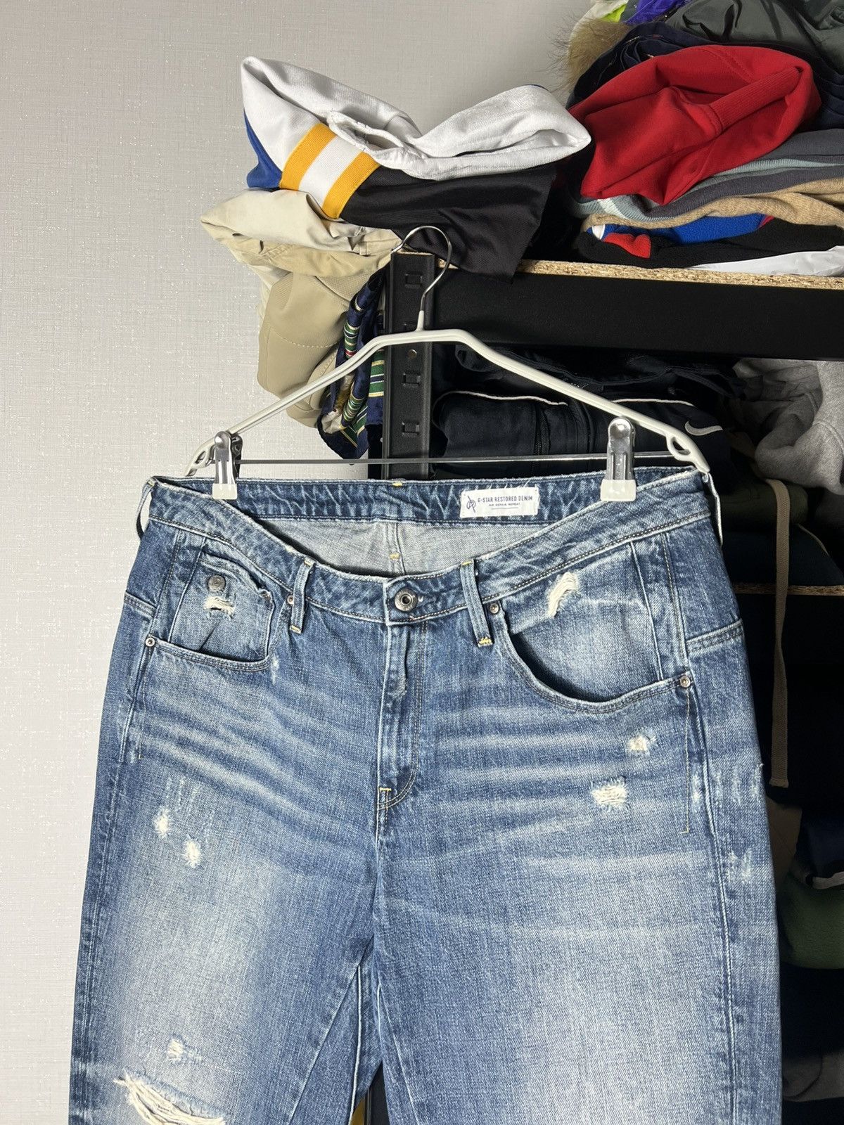 G-Star 👖 G-Star RAW ARC 3D Boyfriend Jeans Women Vintage Distressed Size 28" / US 6 / IT 42 - 3 Thumbnail