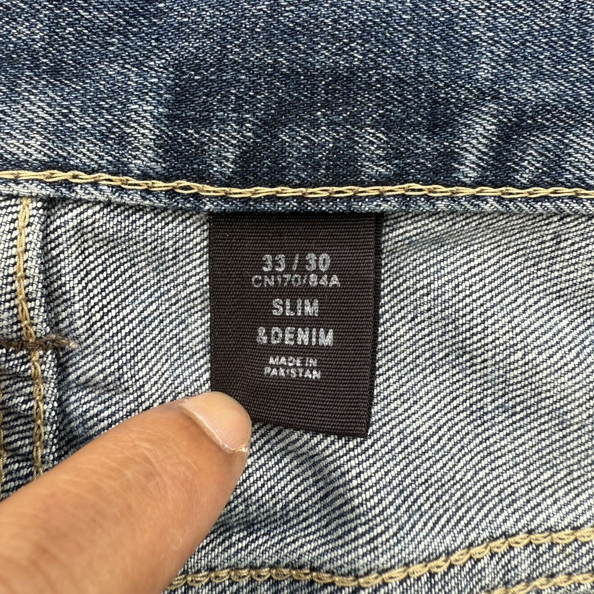 Japanese Brand VINTAGE JAPANESE SKINNY FADED JEAN DENIM PANTS Size US 34 / EU 50 - 9 Thumbnail