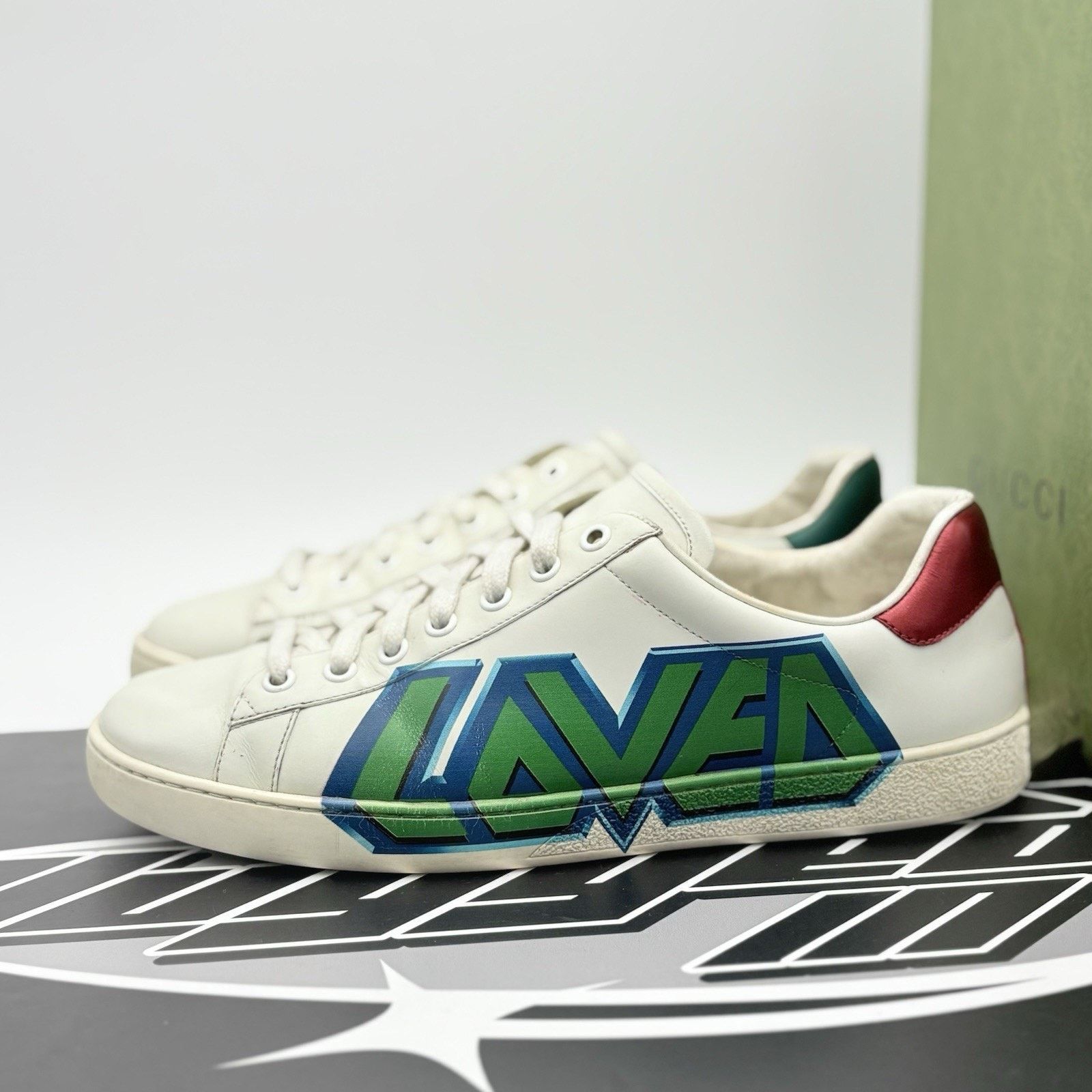 Gucci Size 9 G (9.5 US) - Gucci Ace Leather ' Loved ' Size US 9.5 / EU 42-43 - 1 Thumbnail