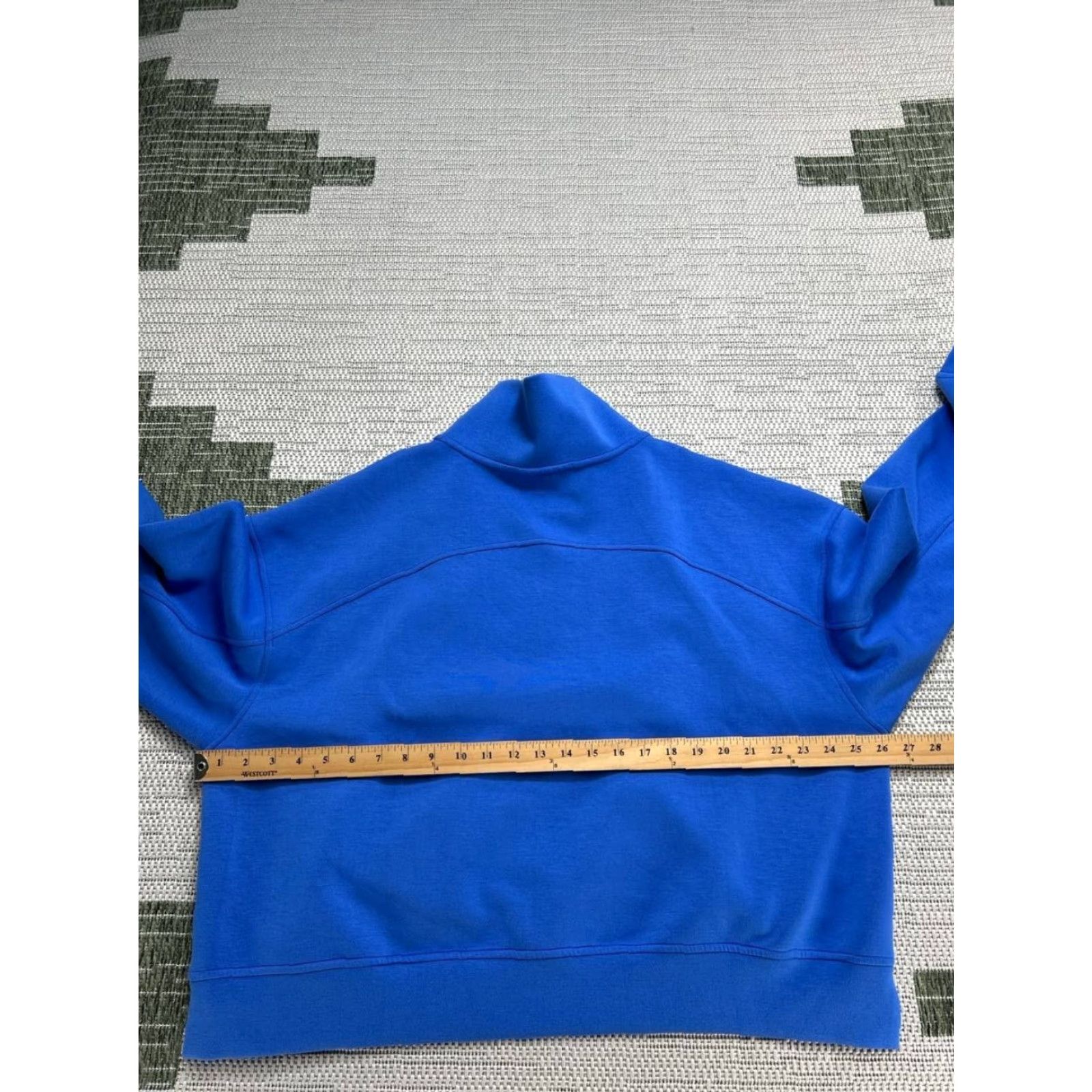 Vintage SSYS Sweatshirt Womens 2XL Blue Cropped Quarter Zip Mock Neck Pullover Shirt Activewear Womens SSYS Blue Cropped Quarter Zip Sweatshirt 2XL Size XXL / US 16-18 / IT 52-54 - 5 Thumbnail