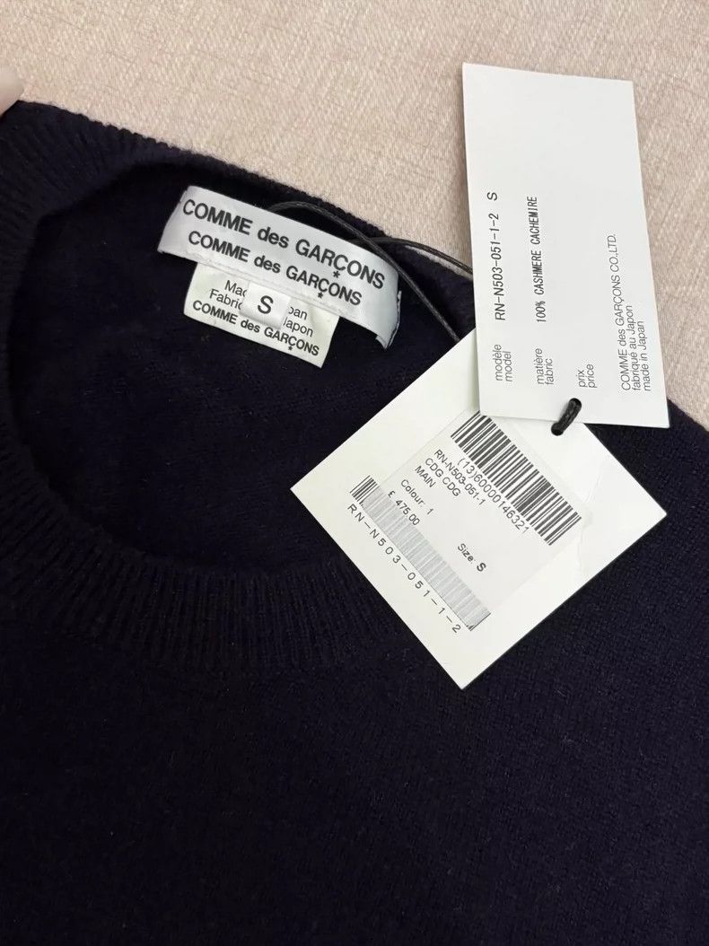 Comme des Garcons Comme Des Garcons Navy blue pullover wool sweater 2506-Next Size US S / EU 44-46 / 1 - 2 Thumbnail