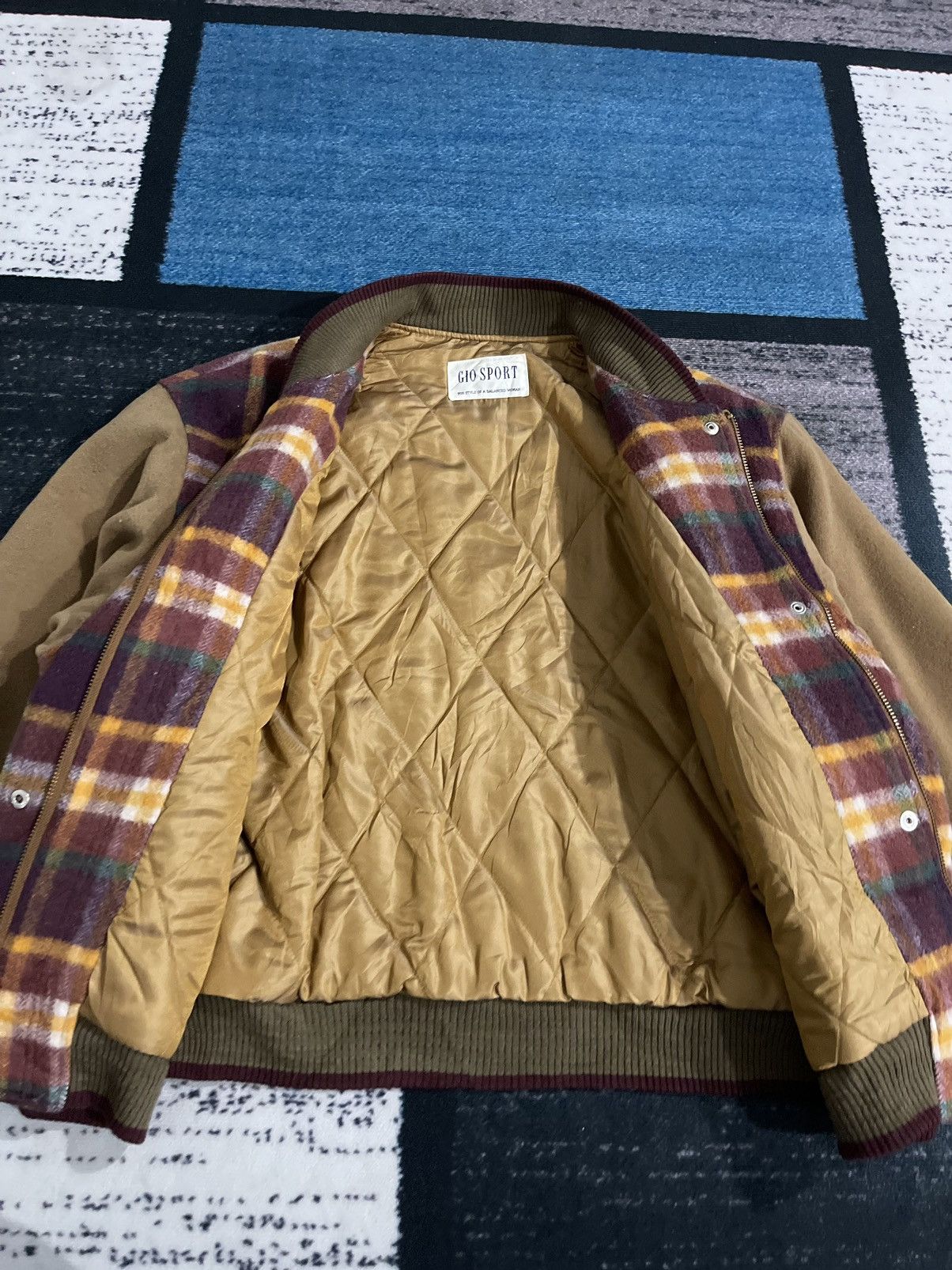 Japanese Brand × Vintage Vintage Gio Sport Weekend Wool Bomber Jacket Size US XL / EU 56 / 4 - 14 Thumbnail