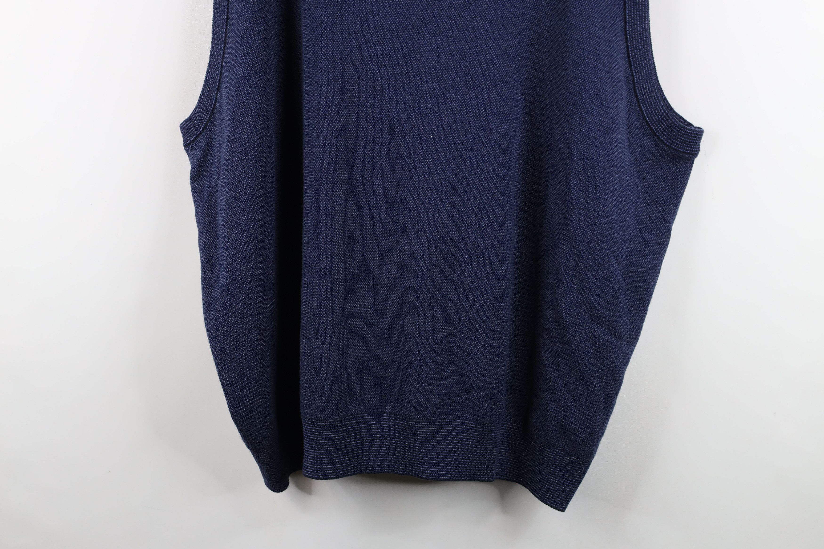 Vintage Deadstock Vintage 90s Streetwear V-Neck Sweater Vest Blue Size US XXL / EU 58 / 5 - 3 Thumbnail