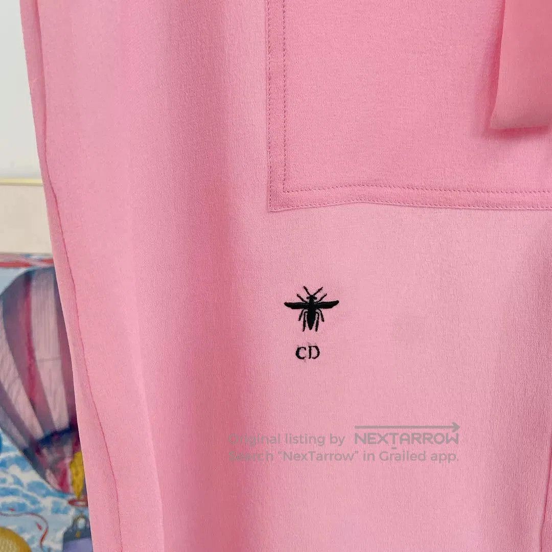 Dior christian dior pink sleeveless top size f36. Size US S / EU 44-46 / 1 - 5 Thumbnail