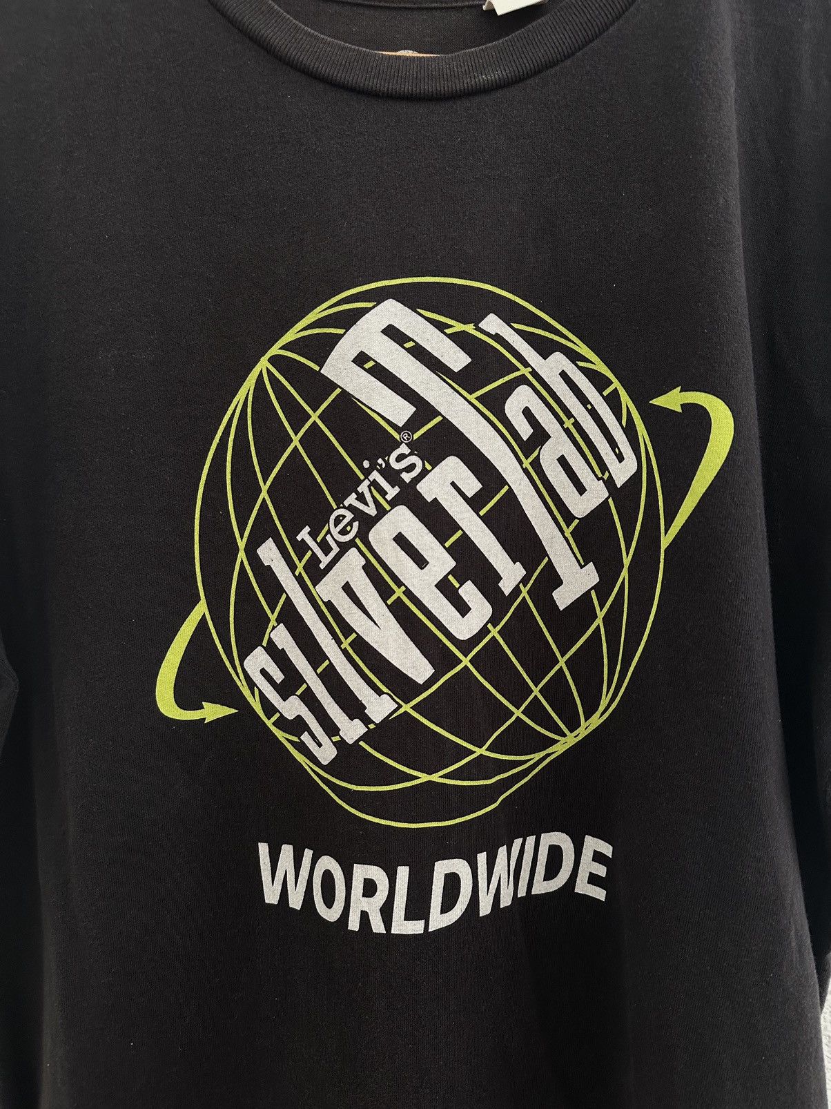 Levi's × Levi's Vintage Clothing × Vintage Levi’s Silvertab Black Globe Tee Size US M / EU 48-50 / 2 - 3 Thumbnail