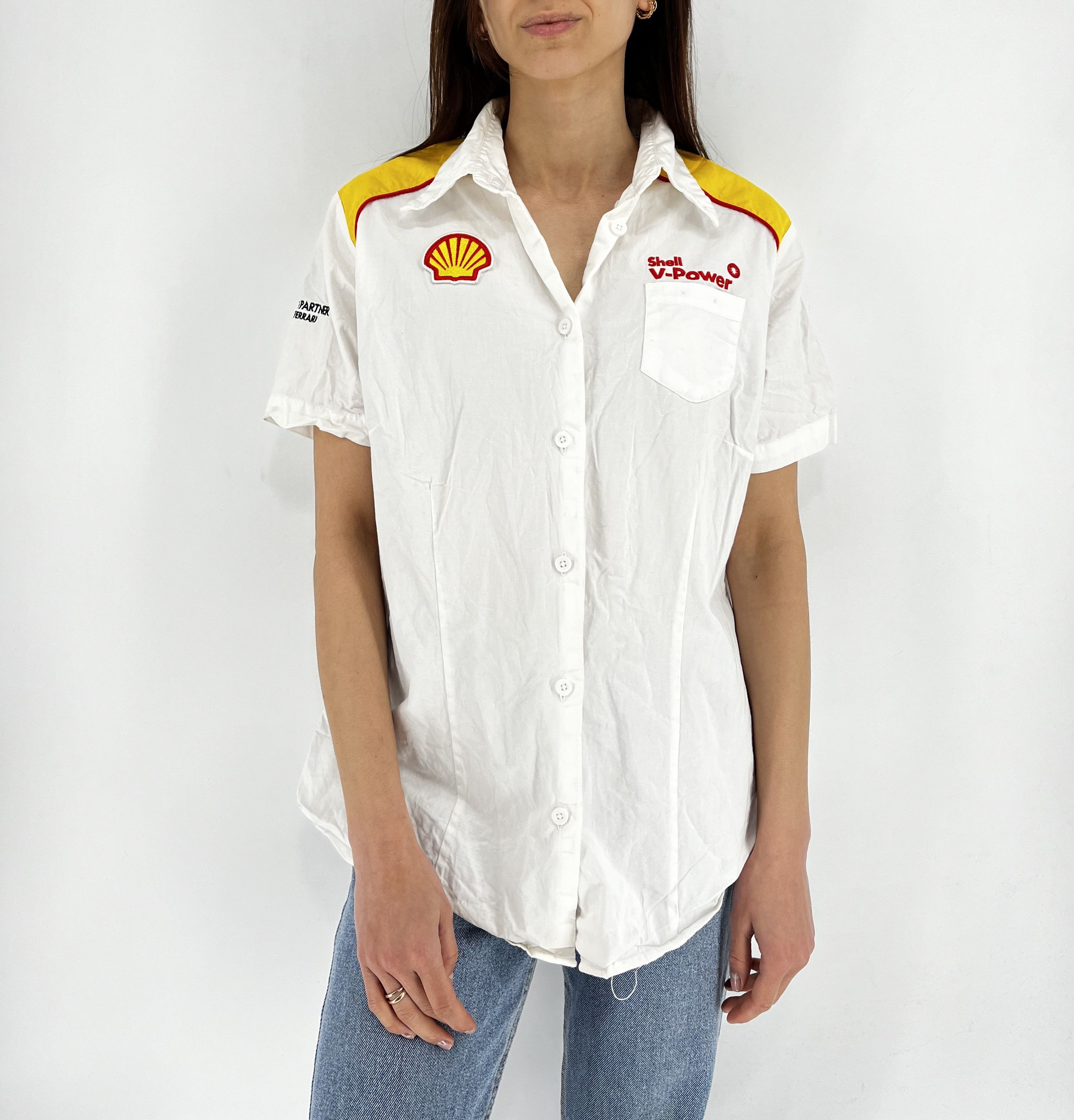 Ferrari × Formula 1 FERRARI T SHIRT JERSEY RACING FORMULA ONE SHELL OFFICIAL Size L / US 10 / IT 46 - 2 Thumbnail