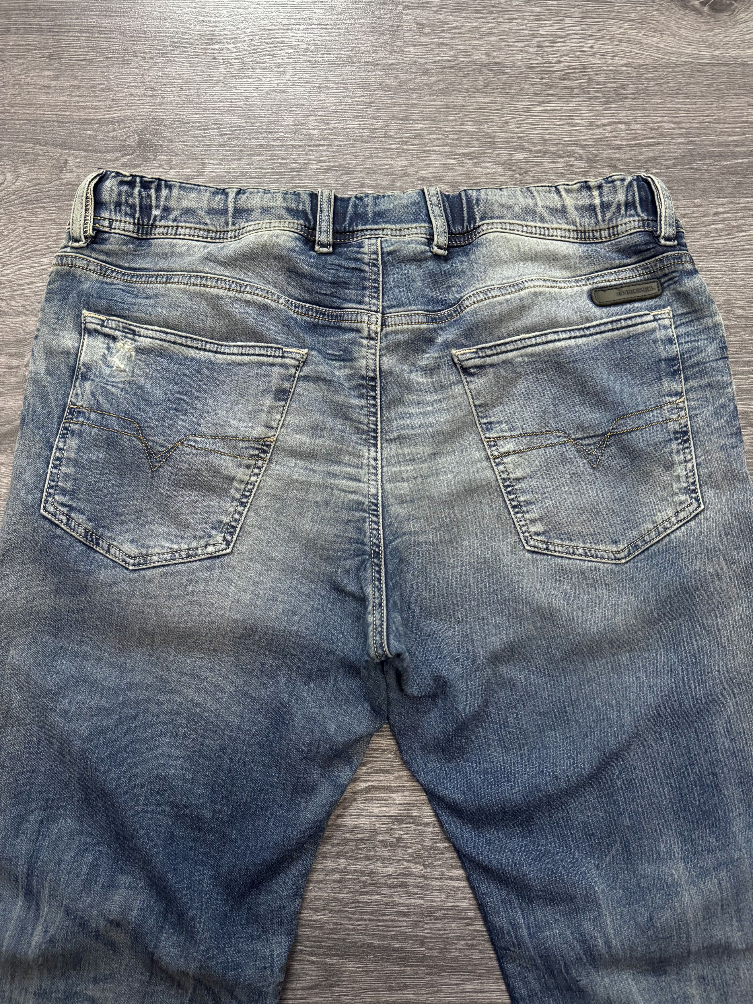 Diesel Diesel Waykee Denim Sweat Pants Distressed Drawstring Size US 34 / EU 50 - 3 Thumbnail