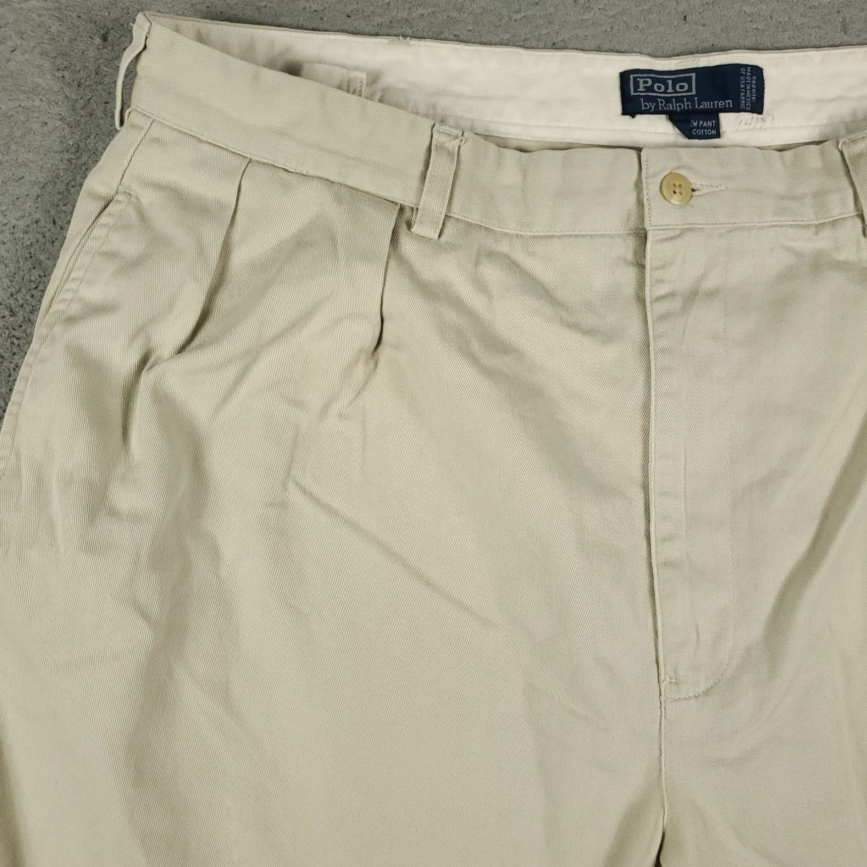 Ralph Lauren Ralph Lauren Shorts Mens Size 42 Beige Casual Pleated Slash Pockets Chino * Size US 42 / EU 58 - 2 Thumbnail