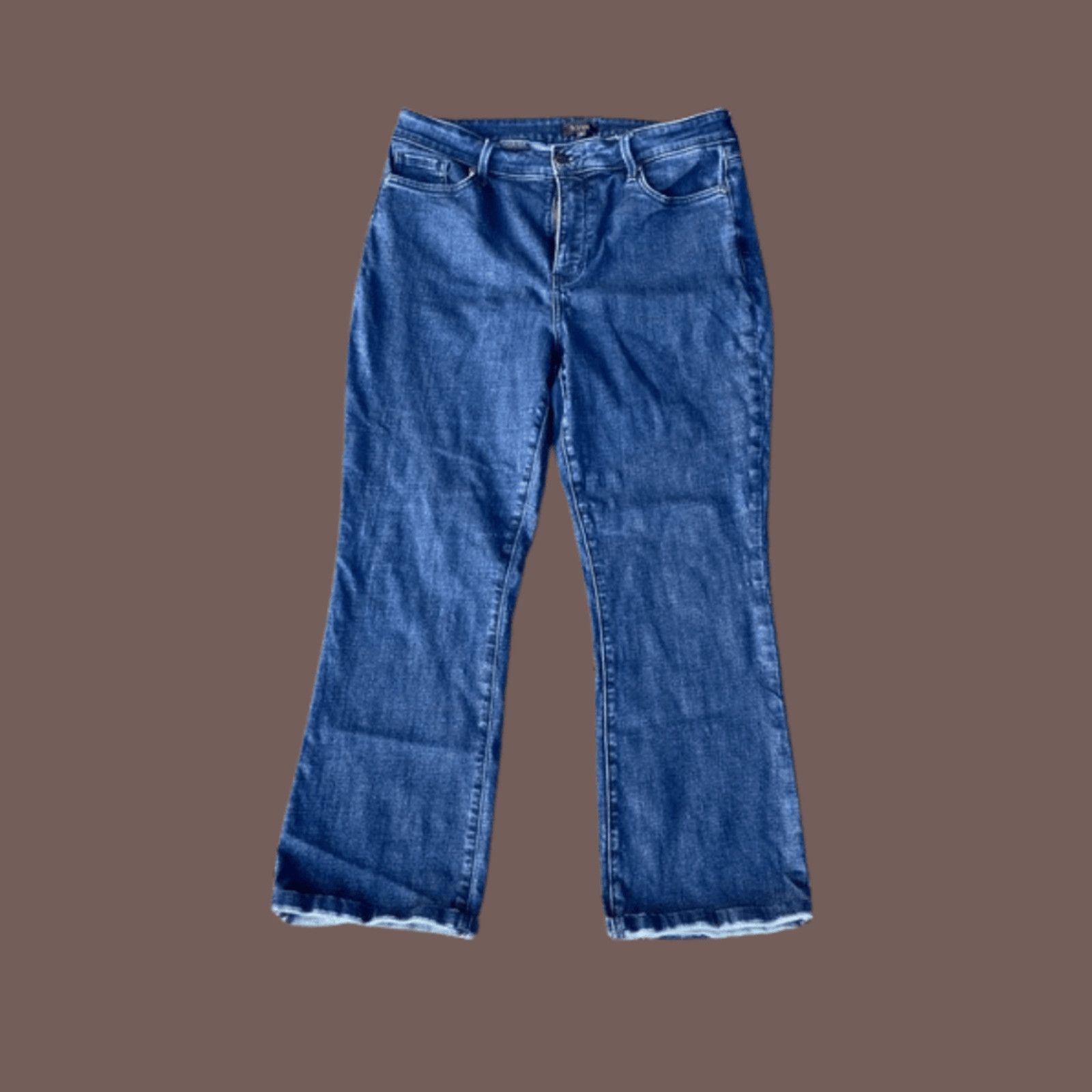 NYDJ VTG Bootcut Jeans | NYDJ Blue Mid Rise | 2010s Classic Denim Size 34" / US 12 / IT 48 - 1 Thumbnail