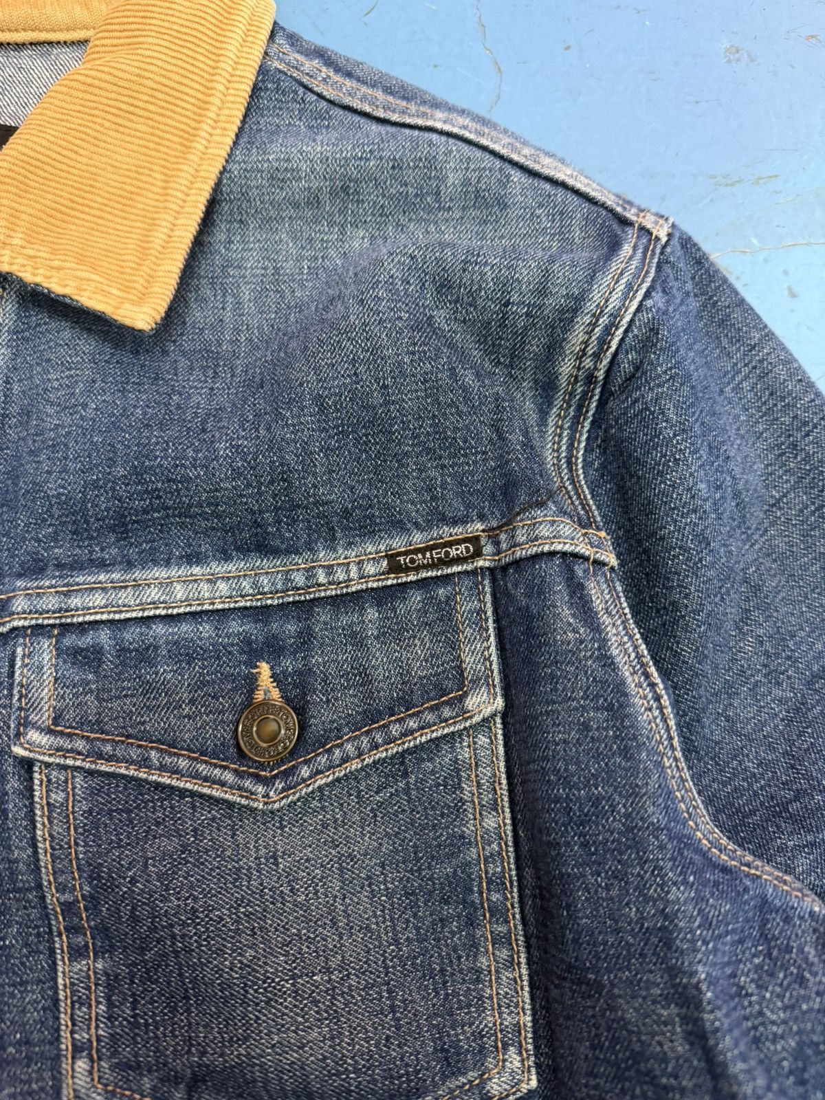 Tom Ford TOM FORD DENIM JACKET Size US L / EU 52-54 / 3 - 3 Thumbnail