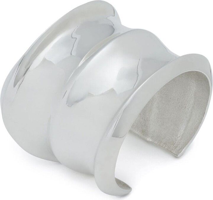 Saint Laurent Paris o1b1hav110525 752549 Size: M / Wavy Cuff Bracelet Metal Size ONE SIZE - 2 Thumbnail