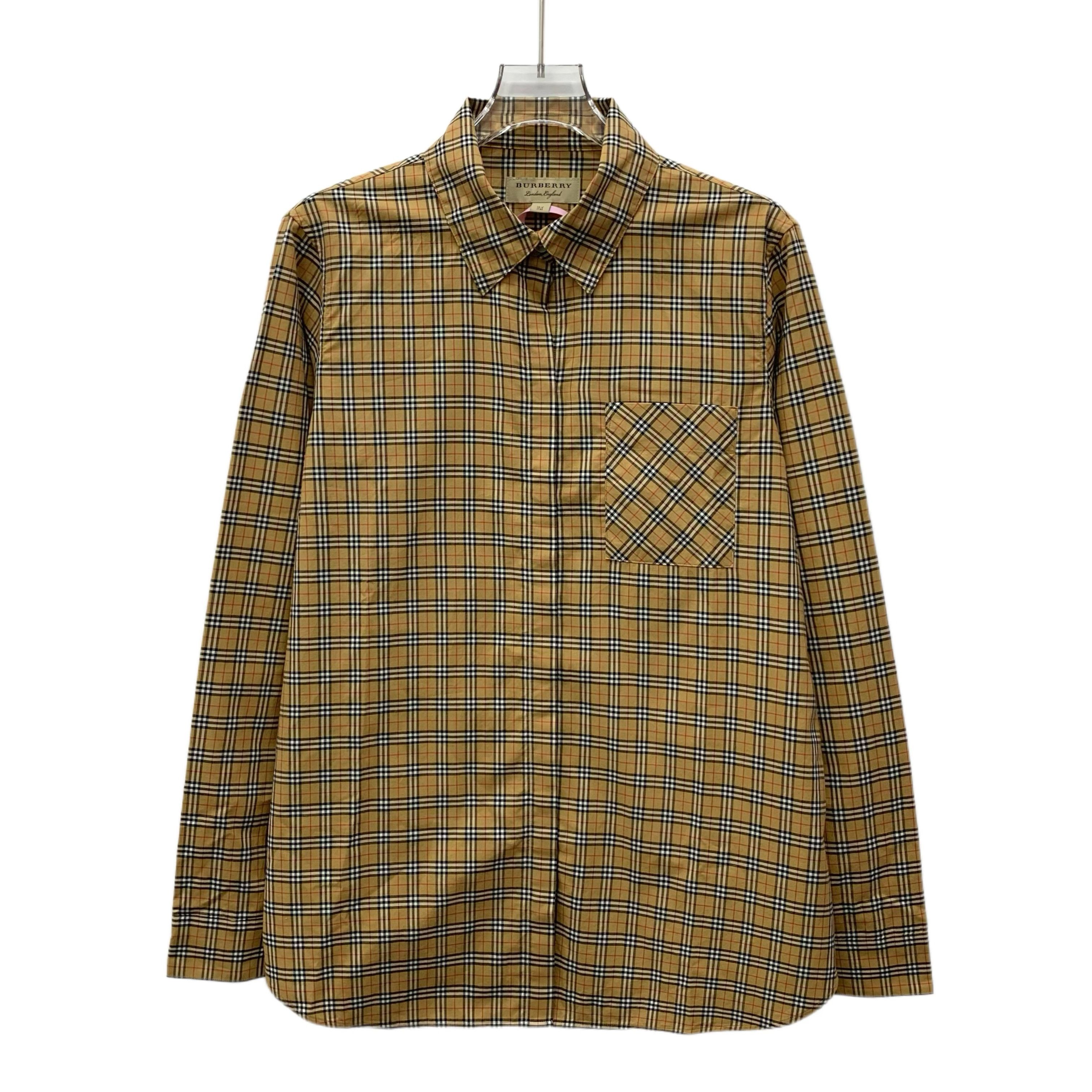 Burberry Burberry Brown Check Cotton Shirt (Size 42) Size US XS / EU 42 / 0 - 1 Thumbnail