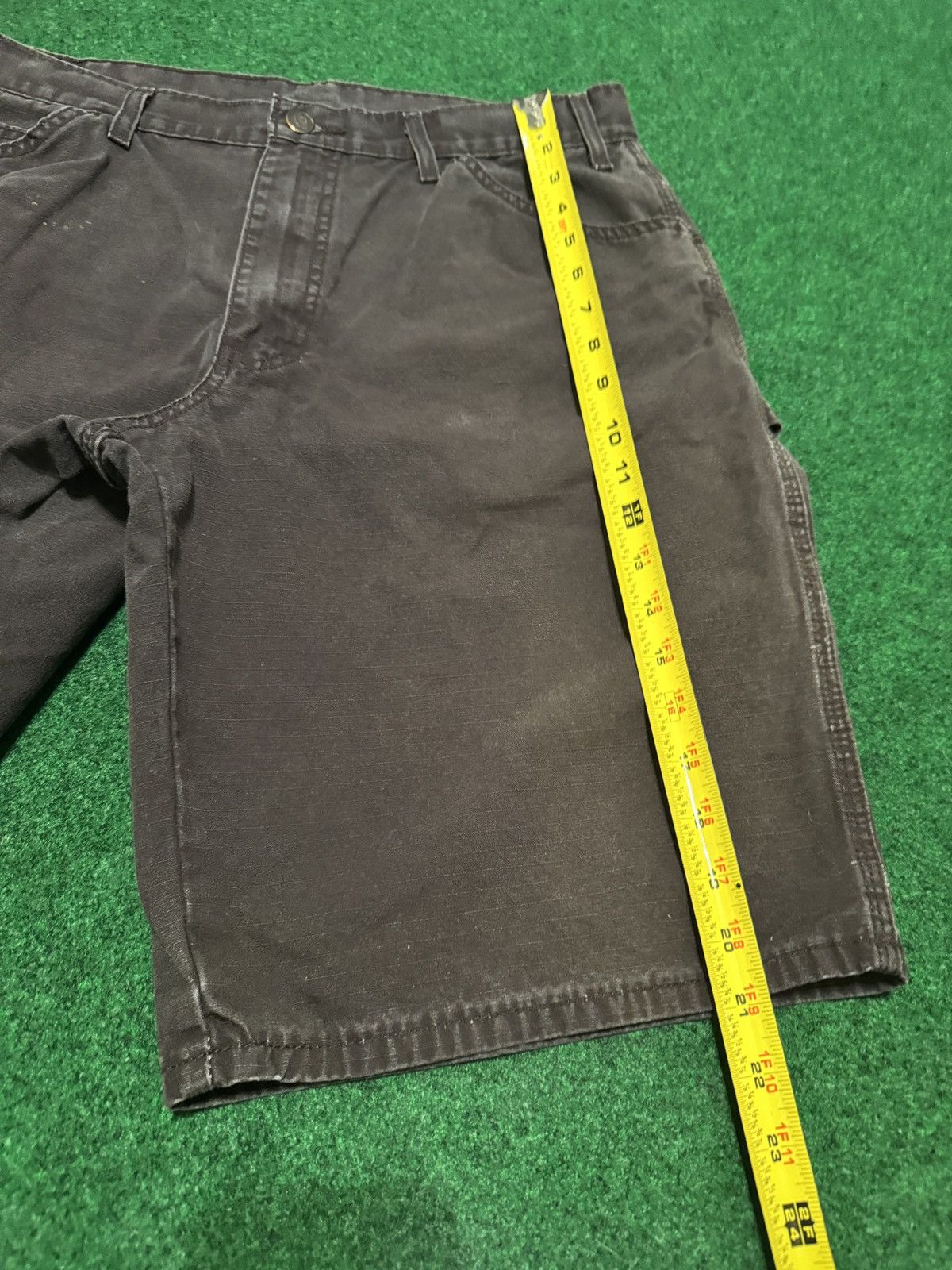Dickies × Vintage Y2K Dickies Brown Carpenter Jorts Mens 36 Waist 12” Shorts Size US 36 / EU 52 - 7 Thumbnail