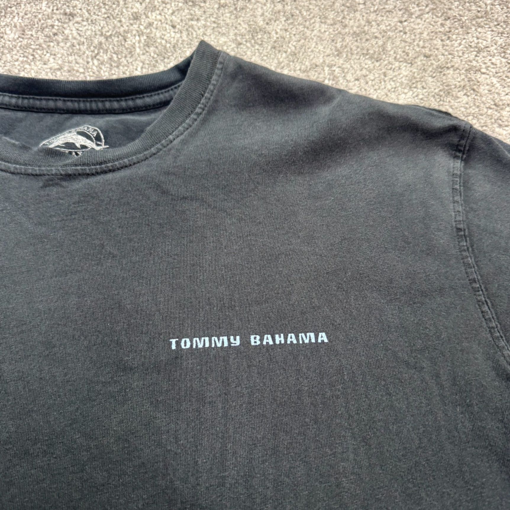 Tommy Bahama Tommy Bahama Shirt Men Large Black Short Sleeve Crew Neck Cotton Tee Logo Beach Outdoor Size US L / EU 52-54 / 3 - 4 Thumbnail