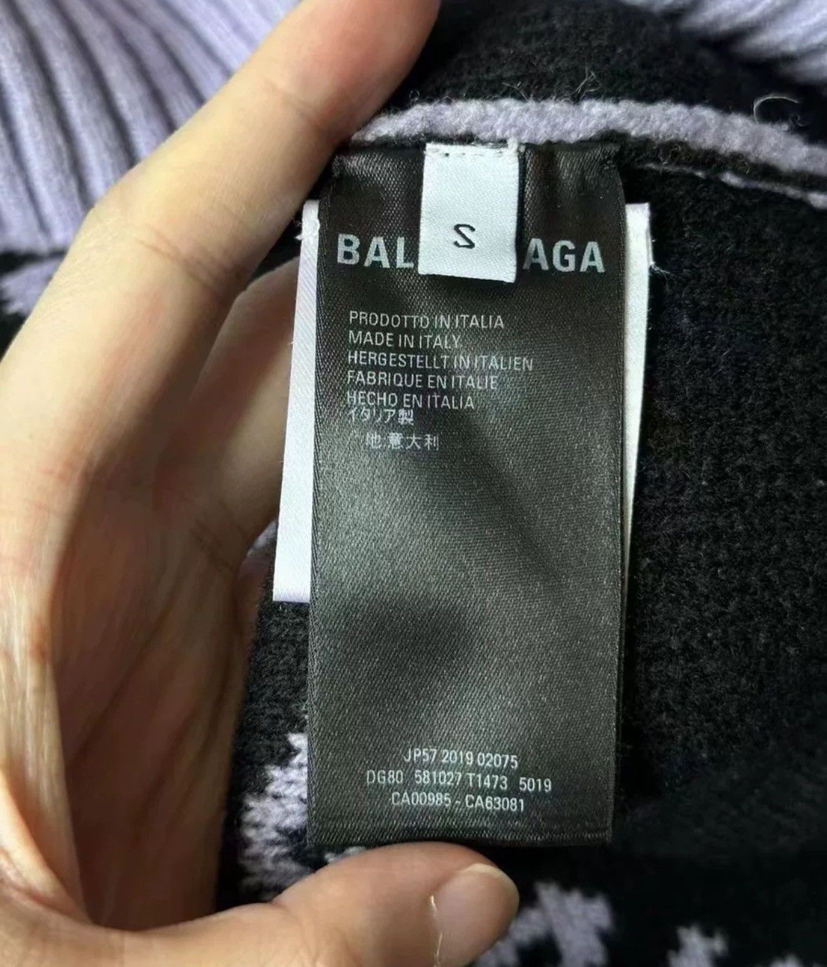 Balenciaga Balenciaga taro purple bullet screen sweater2412-Nextarrow Size US S / EU 44-46 / 1 - 4 Thumbnail