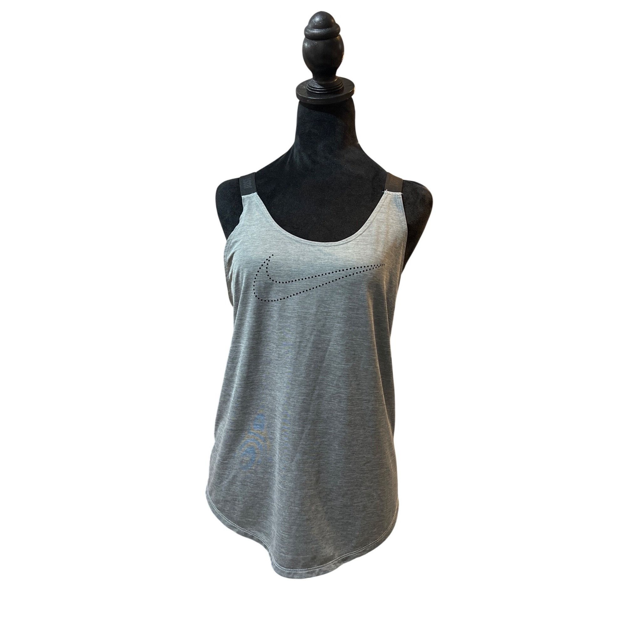 Nike NIKE Gray Dri-Fit Women's Racerback Top Size M / US 6-8 / IT 42-44 - 1 Thumbnail