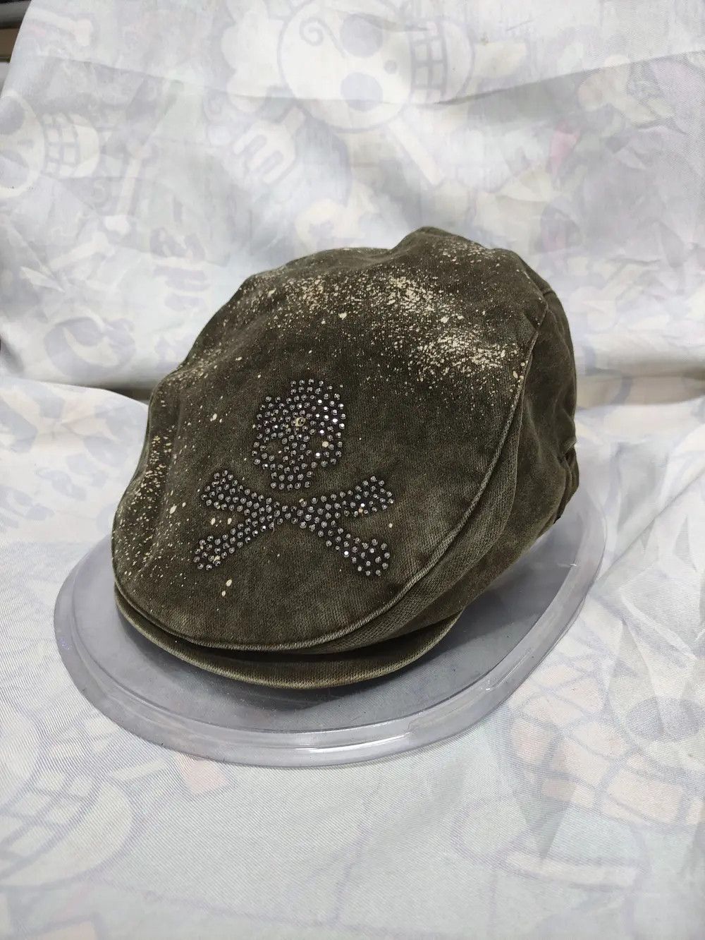 Japanese Brand SKULLS ACID WASH STYLE BARETTA CAP Size ONE SIZE - 9 Thumbnail