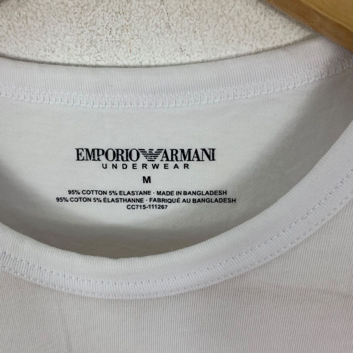 Emporio Armani EMPORIO ARMANI ITALY EA Box Logo Giorgio Collection Tee Size M / US 6-8 / IT 42-44 - 7 Thumbnail