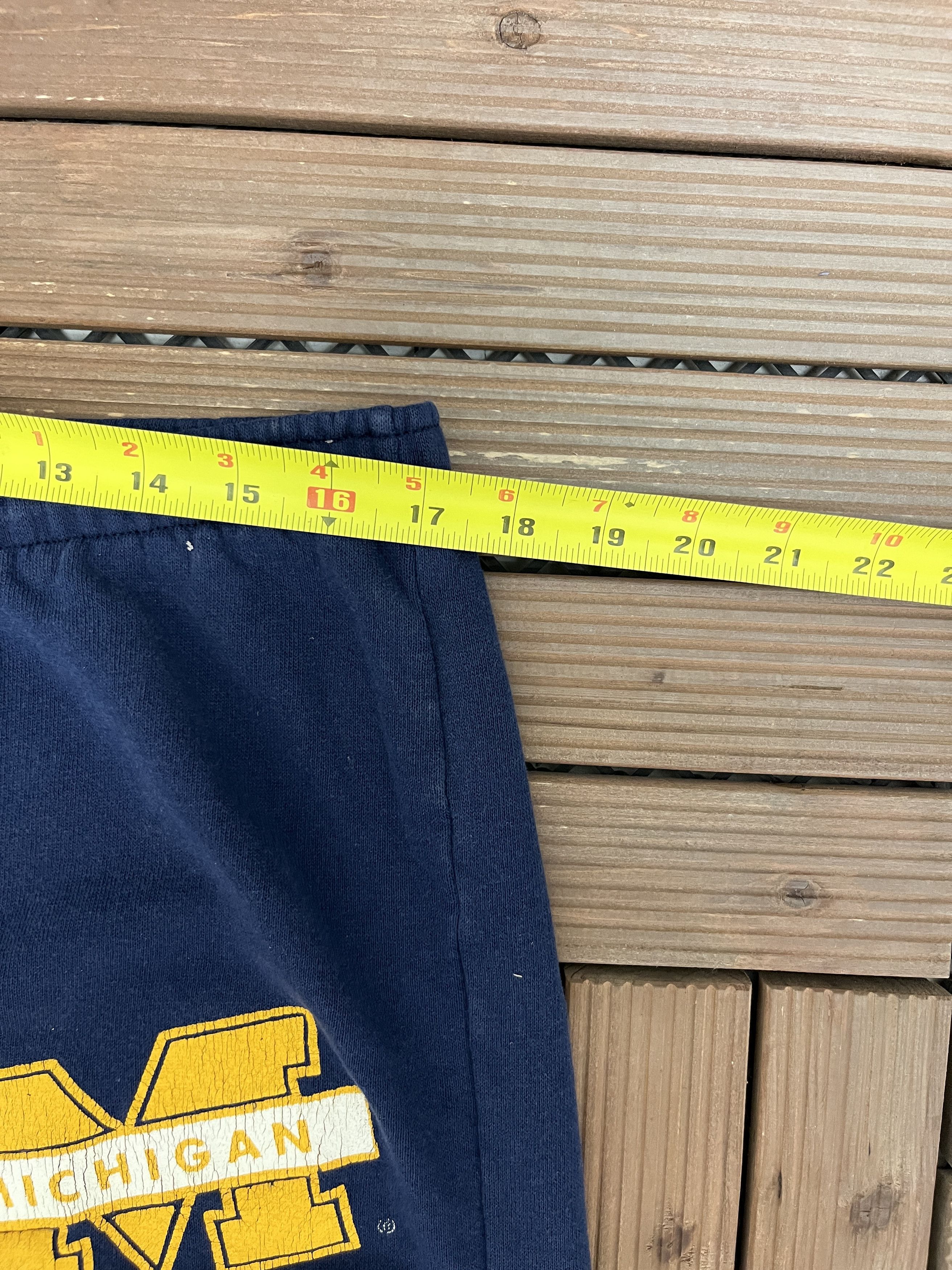 Champion × Vintage Michigan Wolverines Vintage Blue Sweat Pants Size US 36 / EU 52 - 7 Thumbnail