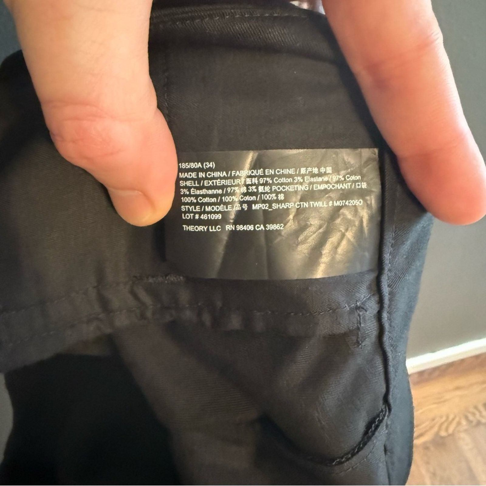 Theory Theory Project Mp401. Twill Relaxed Straight Fit Pants NWT Size US 34 / EU 50 - 11 Thumbnail
