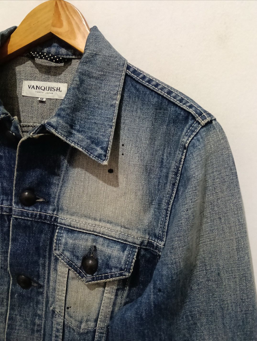 Vanquish VANQUISH Tokyo Japan Trucker Denim Jacket Size US M / EU 48-50 / 2 - 17 Thumbnail