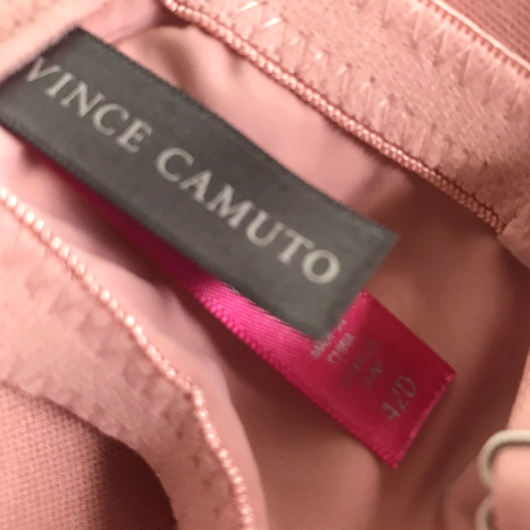 Vince Camuto Vince Camuto Push-Up Bra Women's Plus Size 42D Blush Lightly Lined Underwired Comfort Pink Size ONE SIZE - 3 Thumbnail