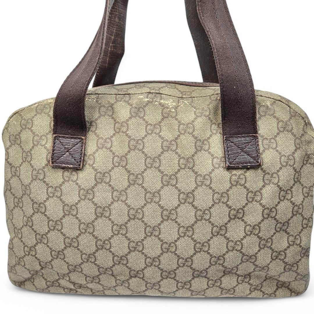Gucci Gucci - Supreme Handbag Shoulder Bag Beige Brown Leather Size ONE SIZE - 3 Thumbnail